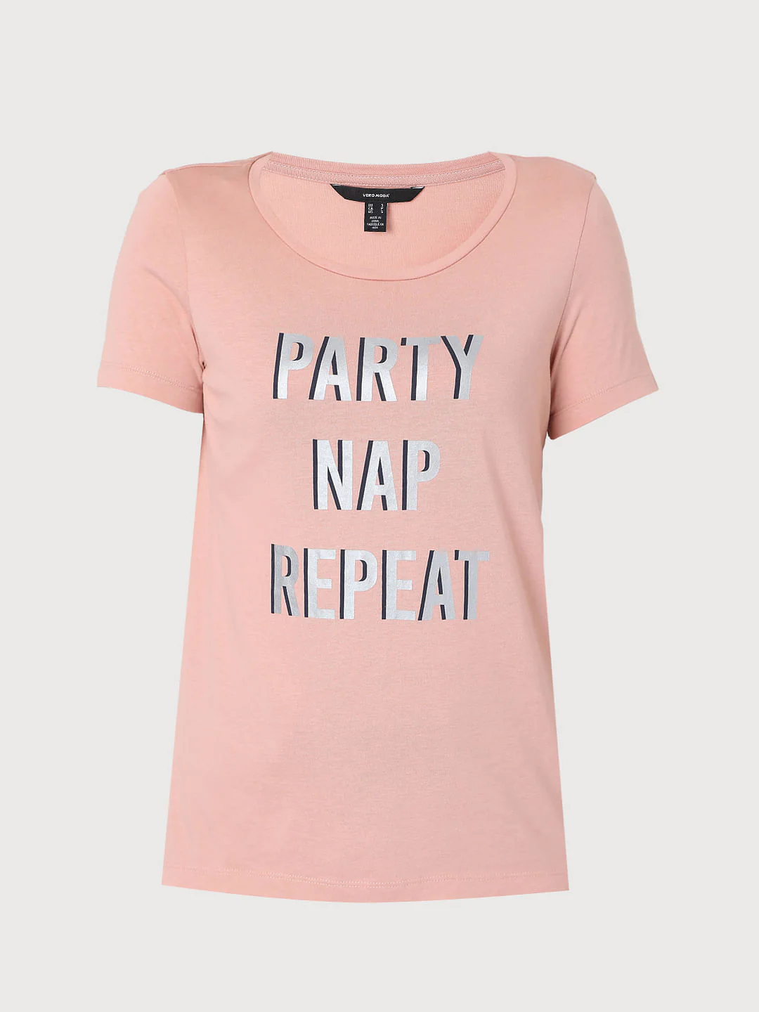 Pink Text Print T-Shirt - Image 7