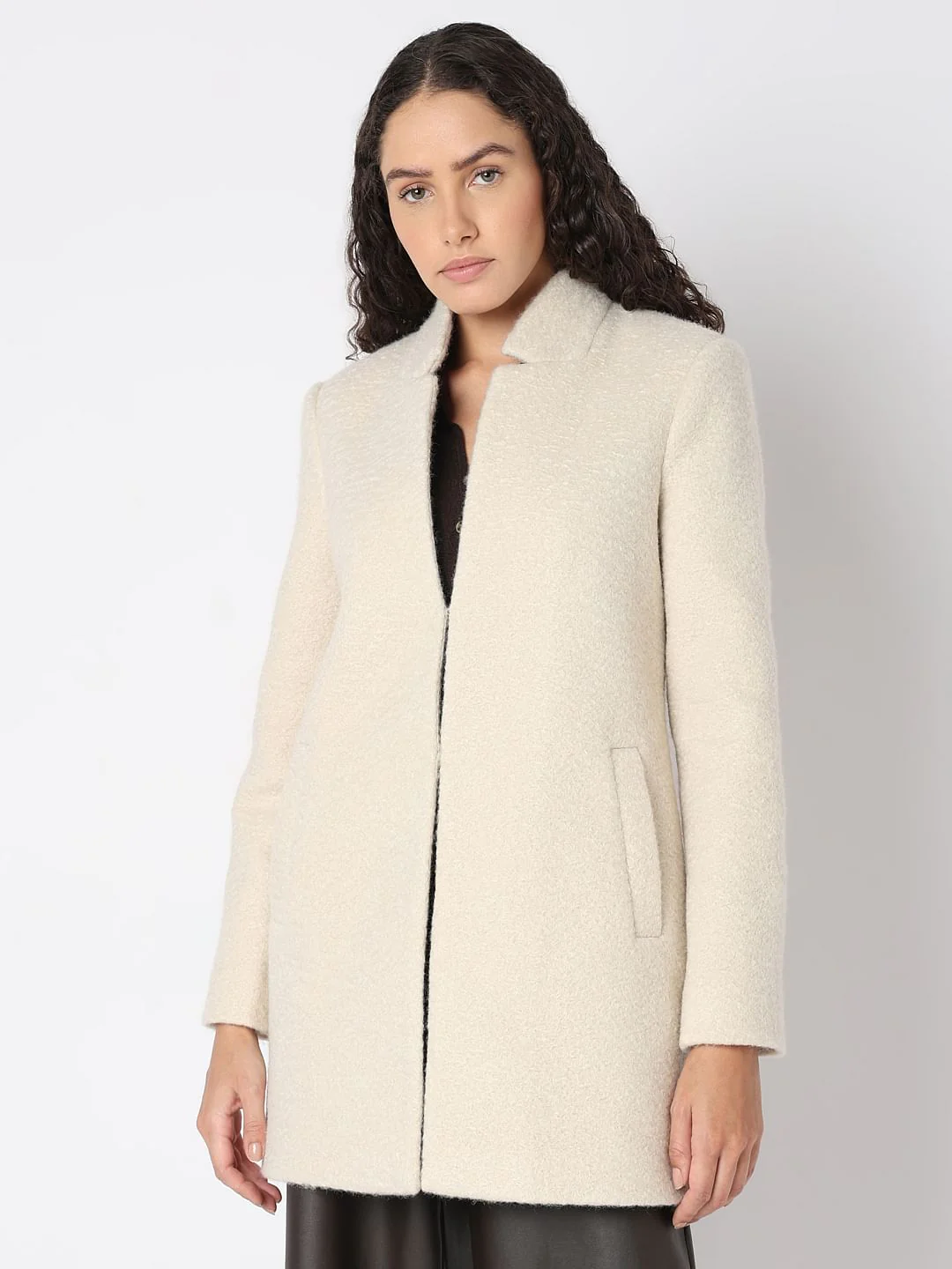 Beige Long Coat - Image 2