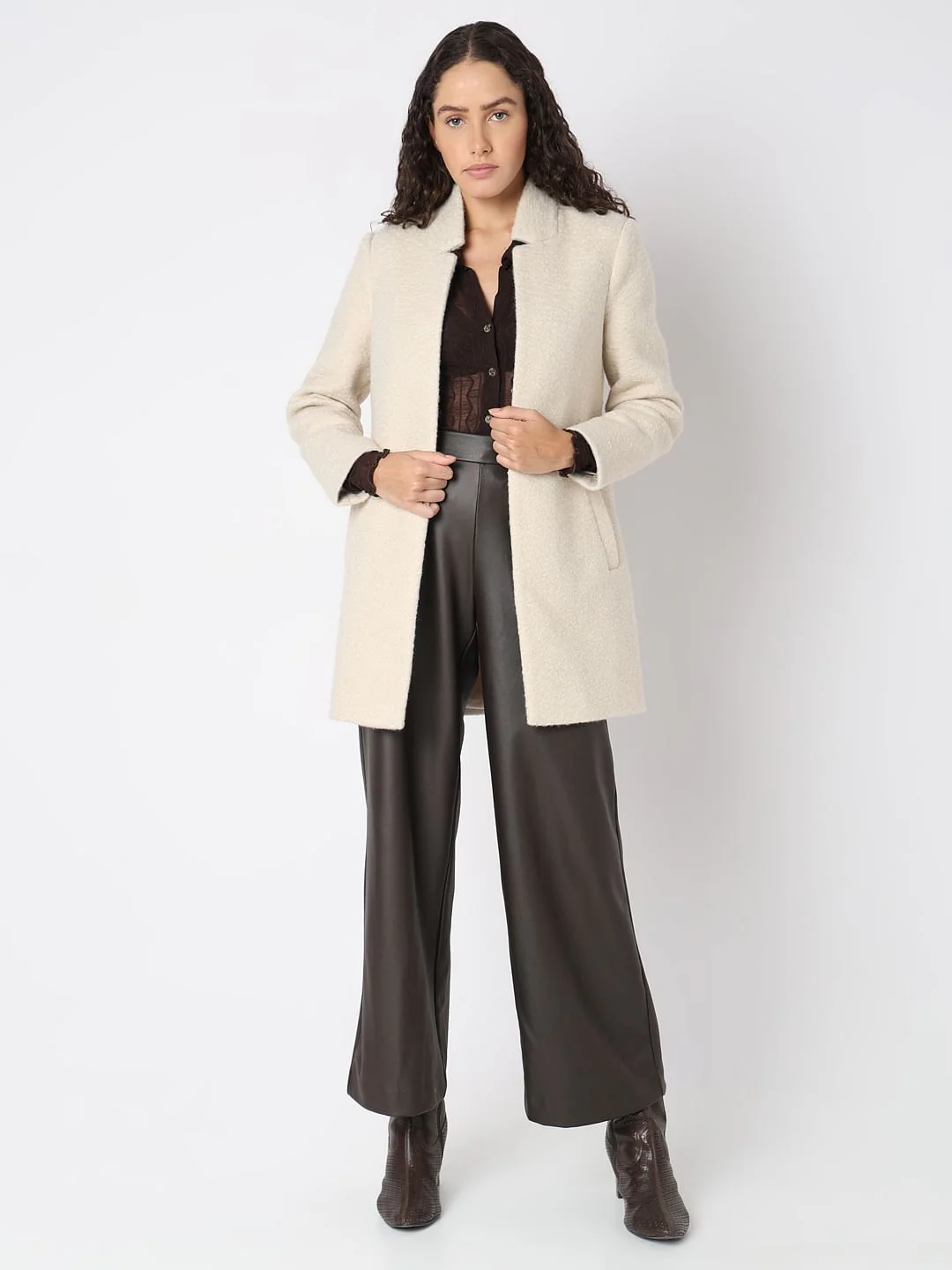 Beige Long Coat - Image 5