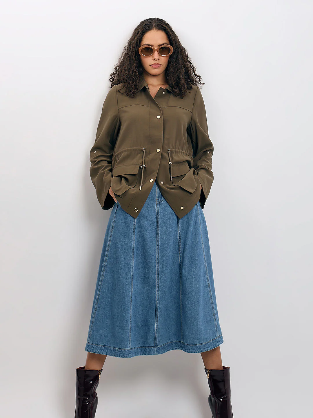 Brown Long Sleeve Jacket