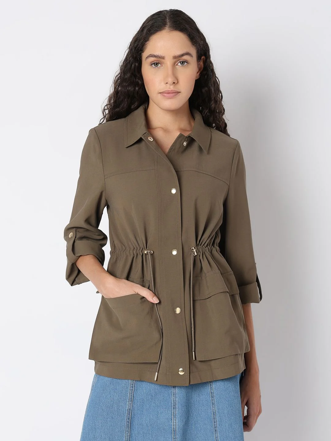 Brown Long Sleeve Jacket - Image 2