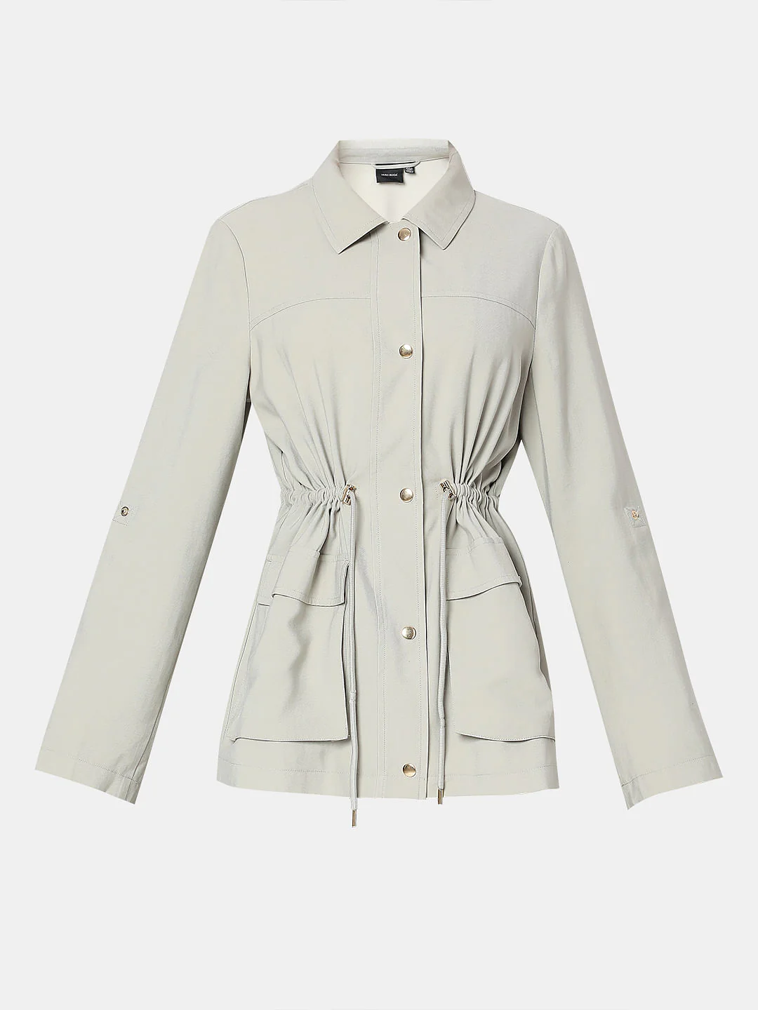 Grey Lightweight Parka Jacket - Image 7