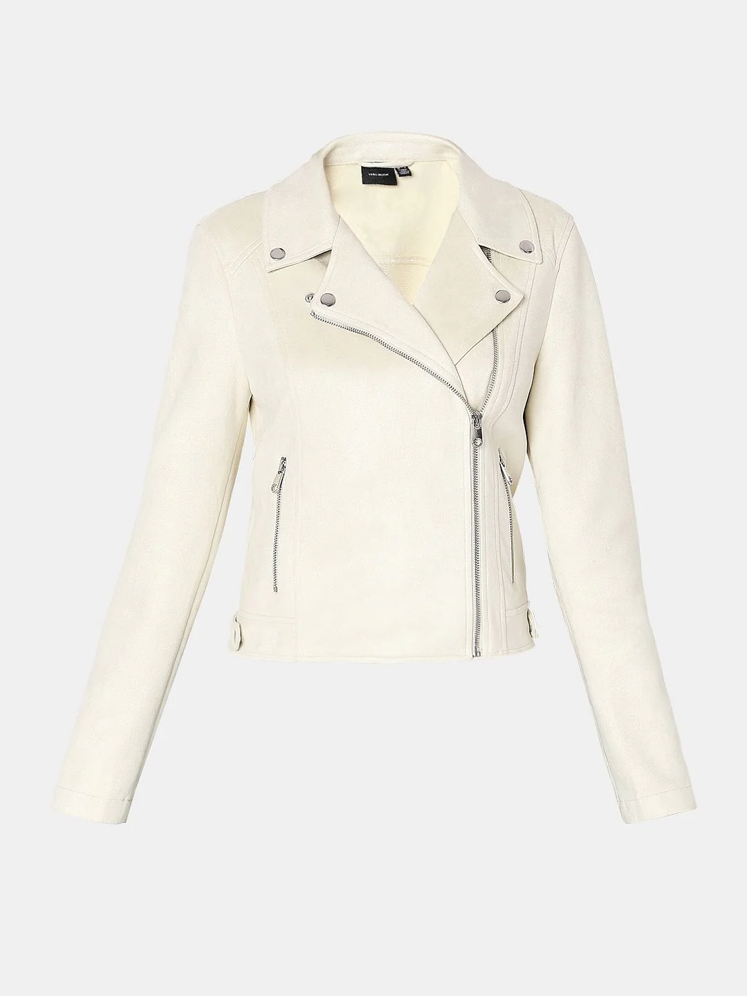 Beige Biker Jacket - Image 7