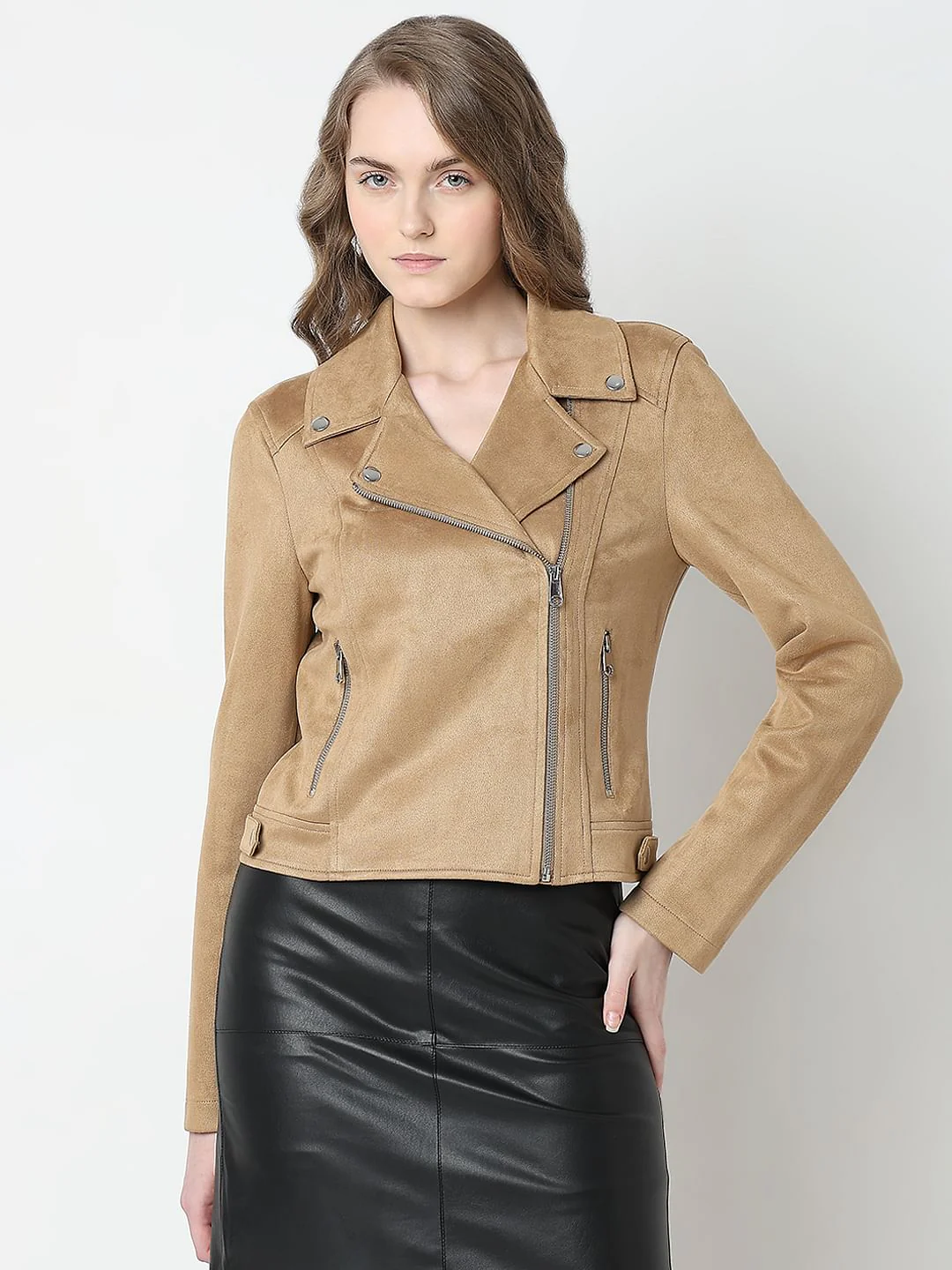 Brown Biker Jacket - Image 2