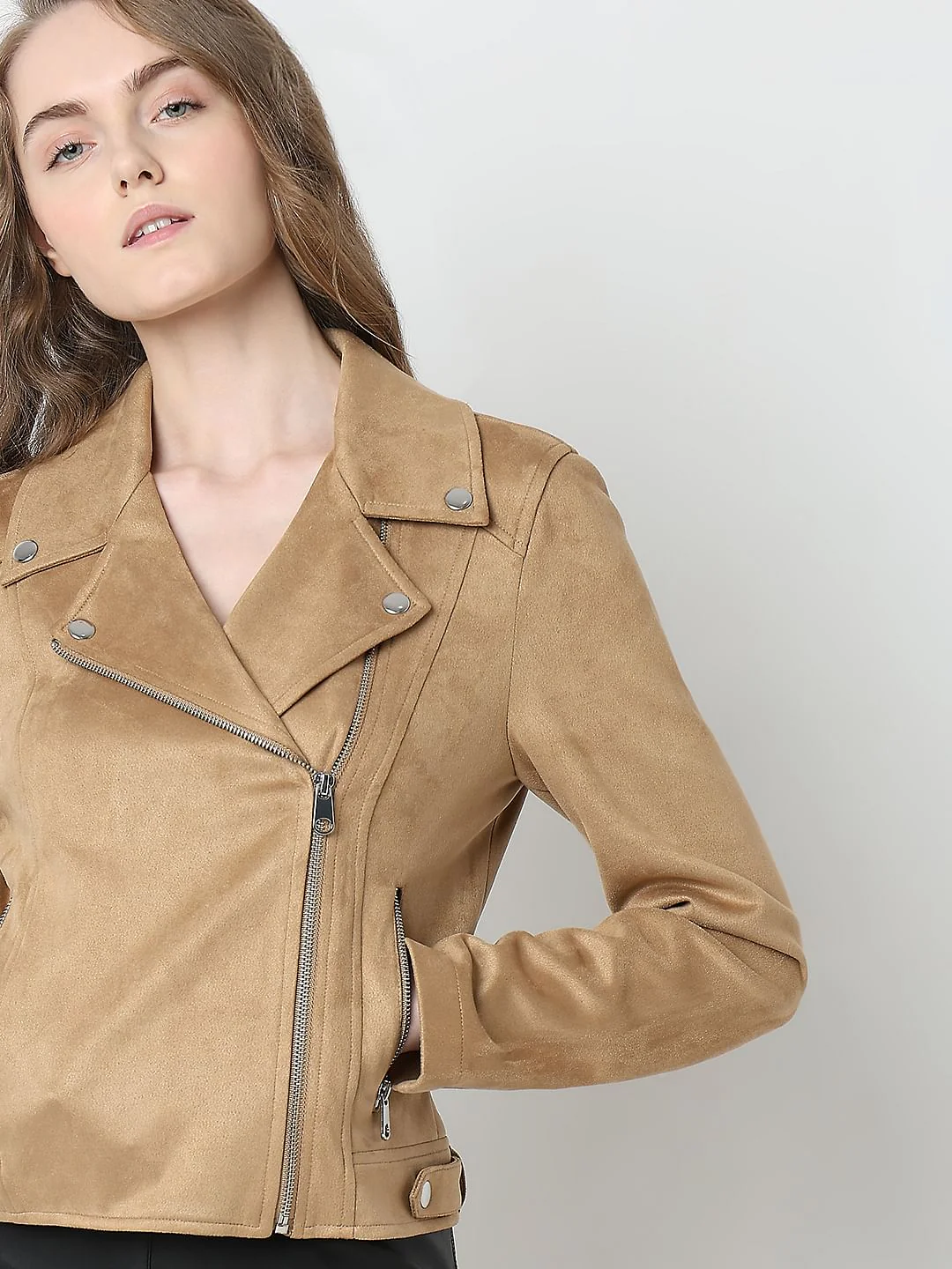 Brown Biker Jacket - Image 6