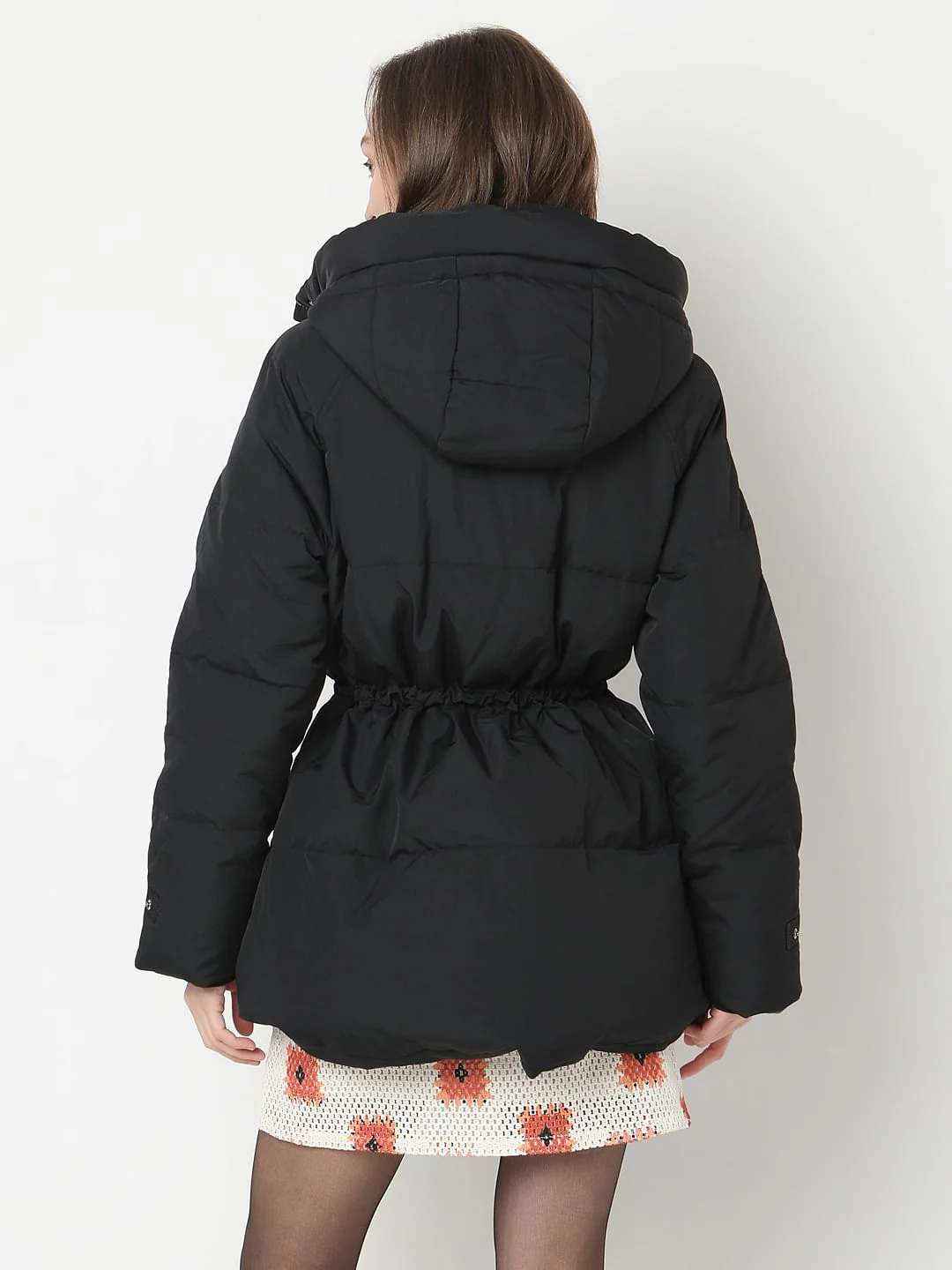 Black Hooded Parka Jacket - Image 4