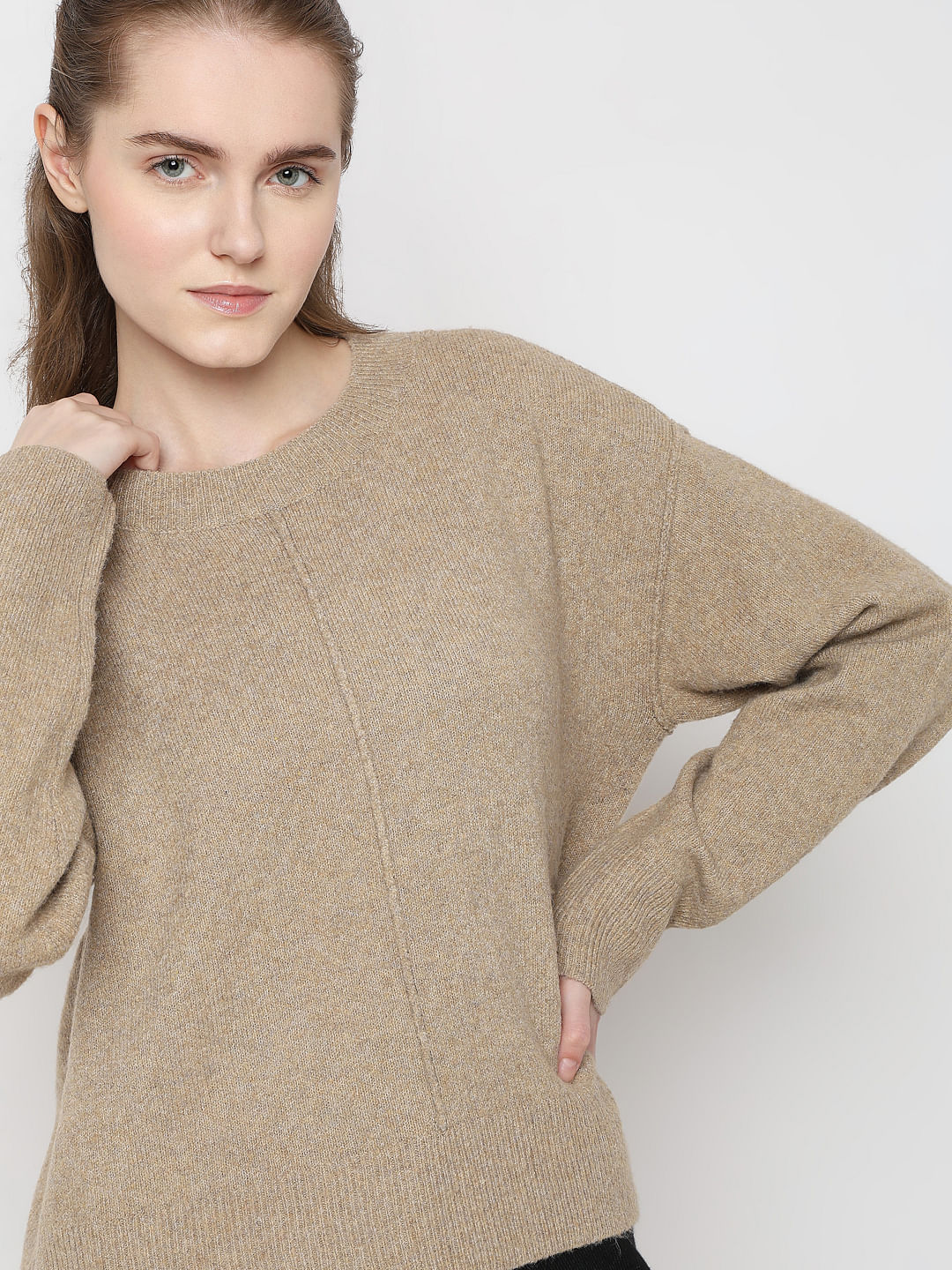 Brown Round-Neck Pullover - Image 6