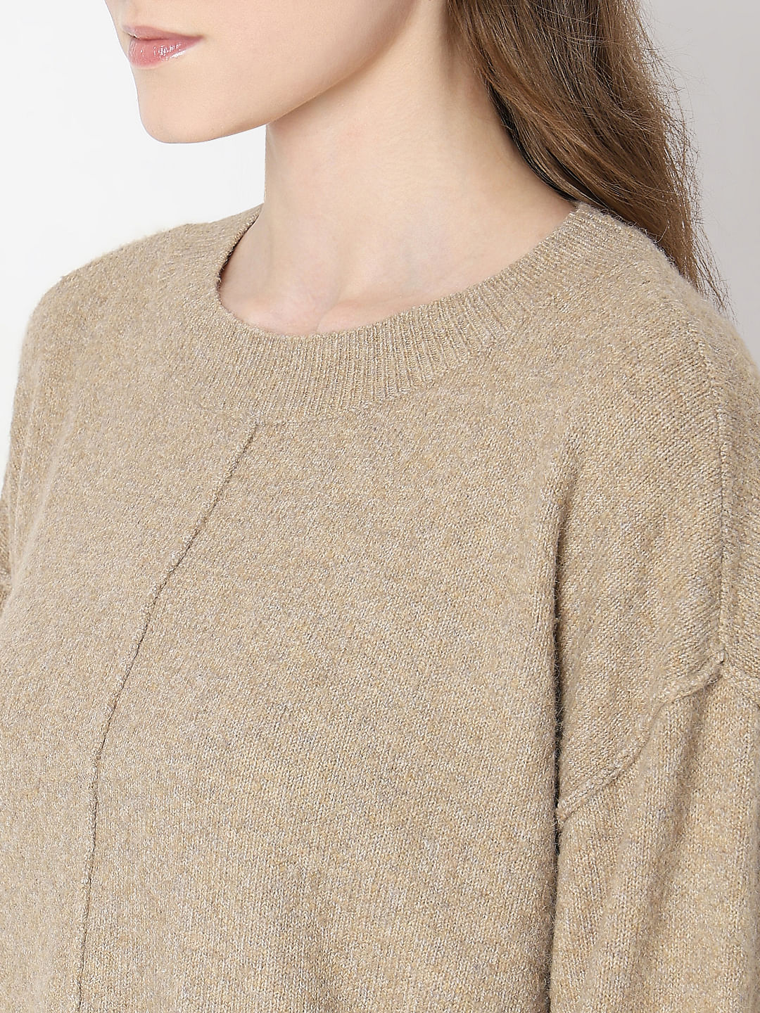Brown Round-Neck Pullover - Image 8