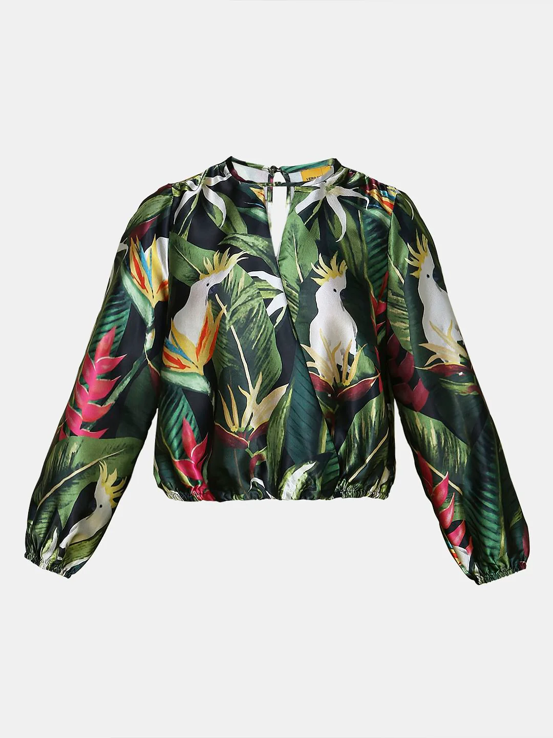 Marquee Green Tropical Print Top - Image 8
