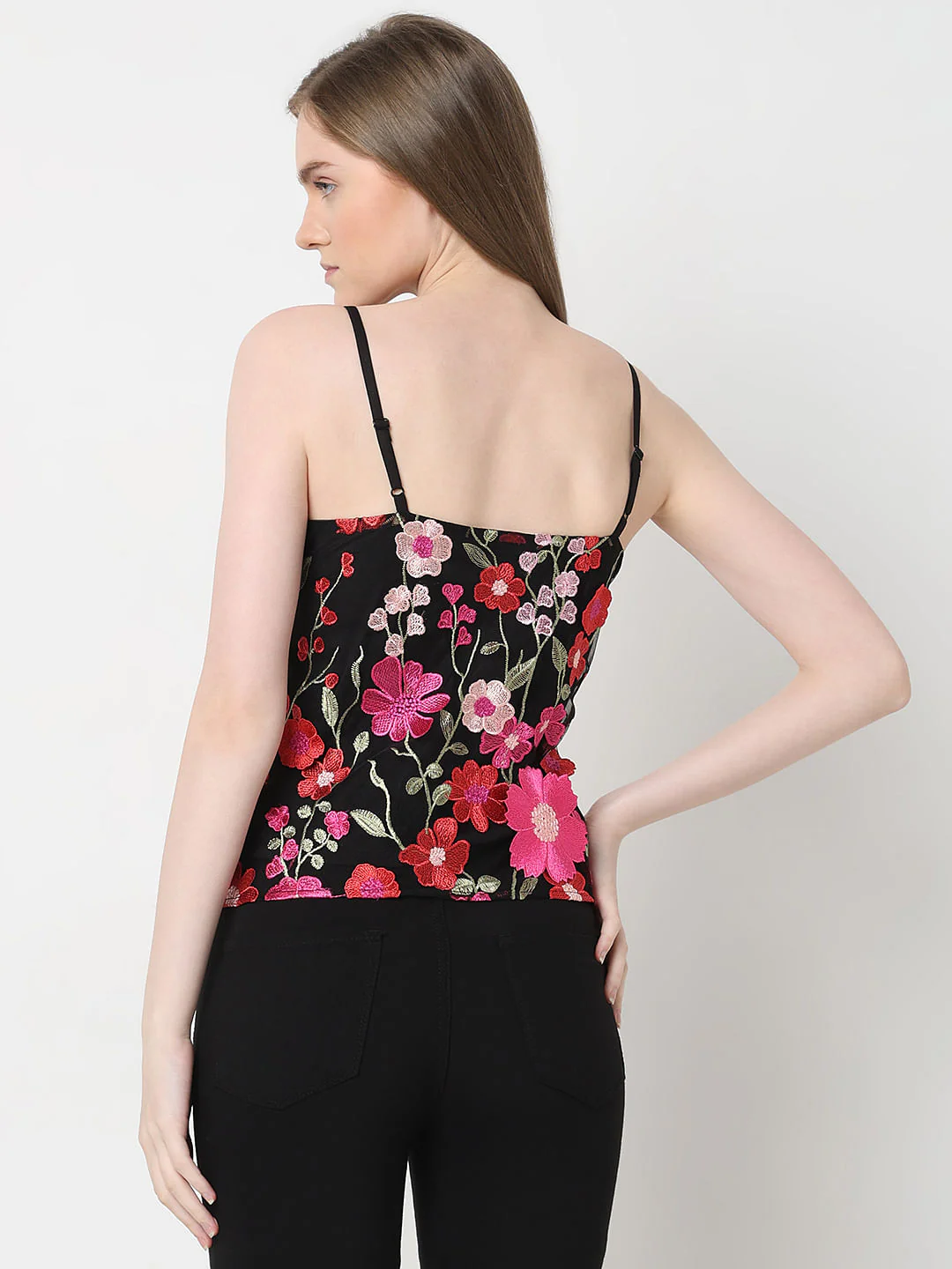 Marquee Black 3D Floral Top - Image 4