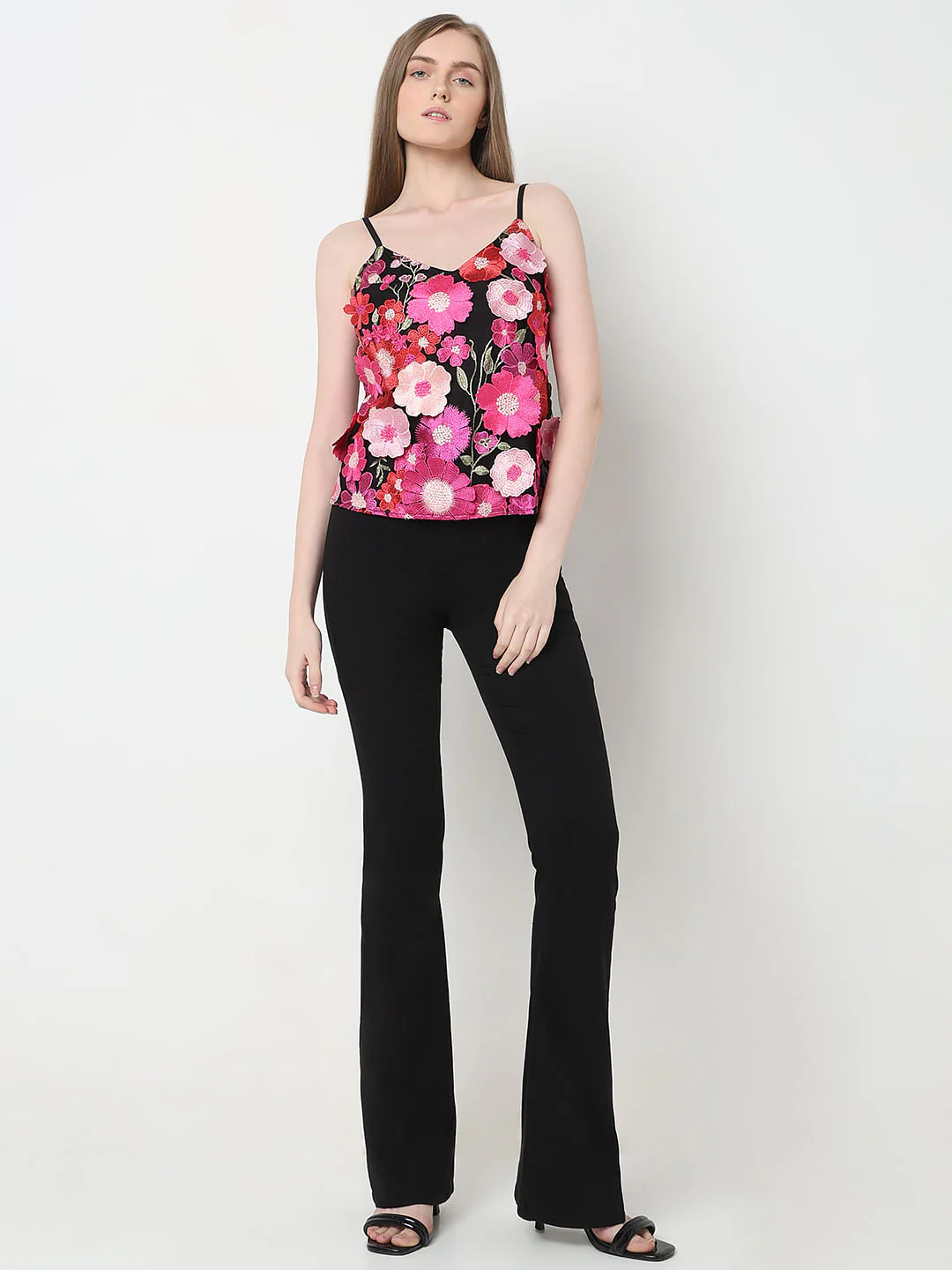 Marquee Black 3D Floral Top - Image 5