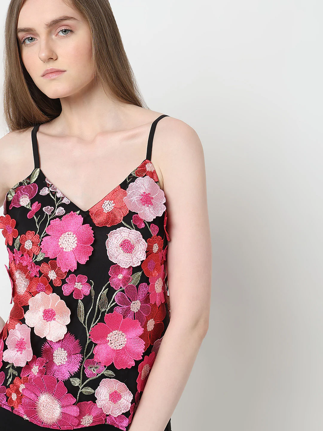 Marquee Black 3D Floral Top - Image 6