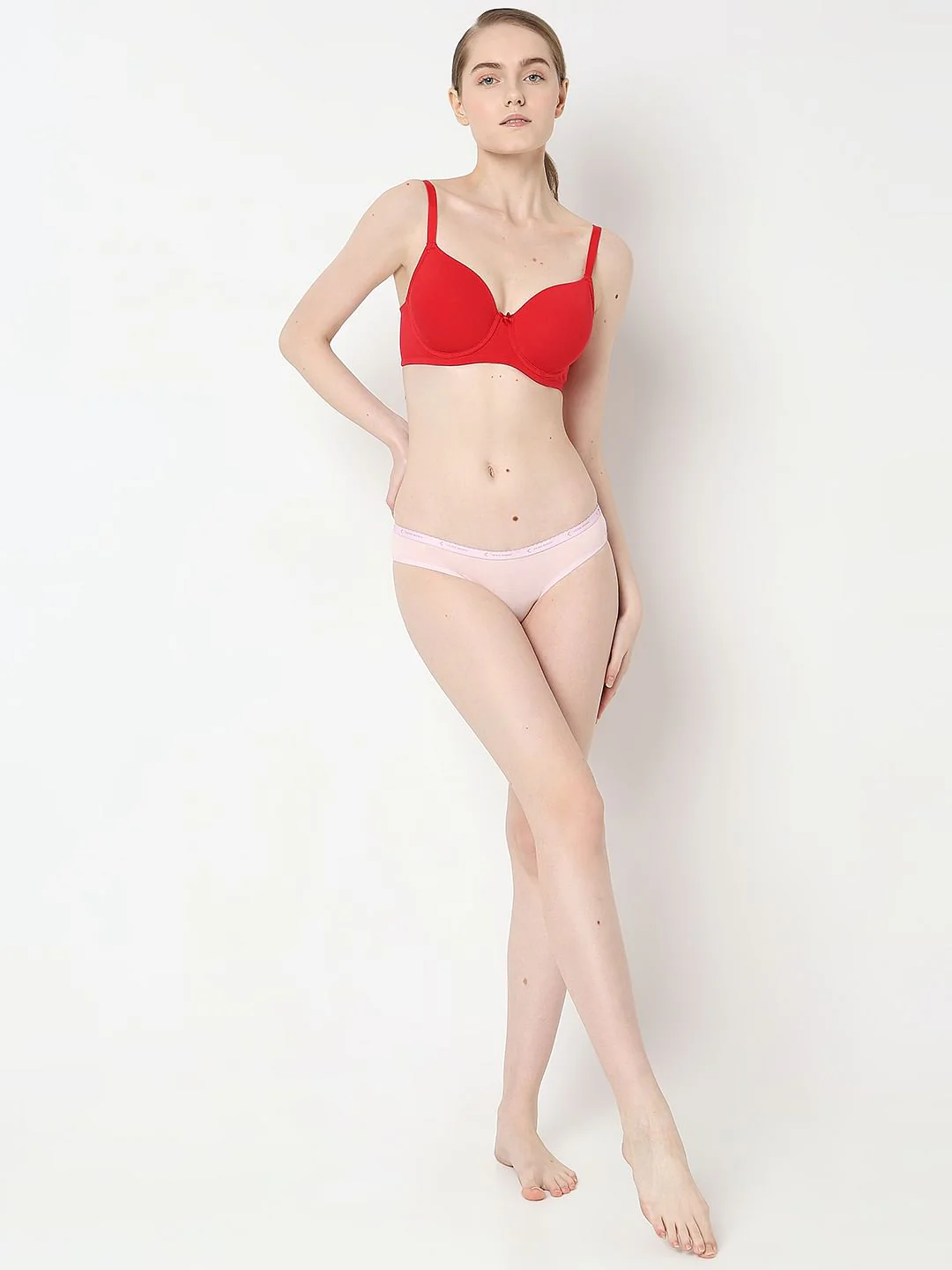 Intimates Red Underwired Padded T-Shirt Bra - Image 5
