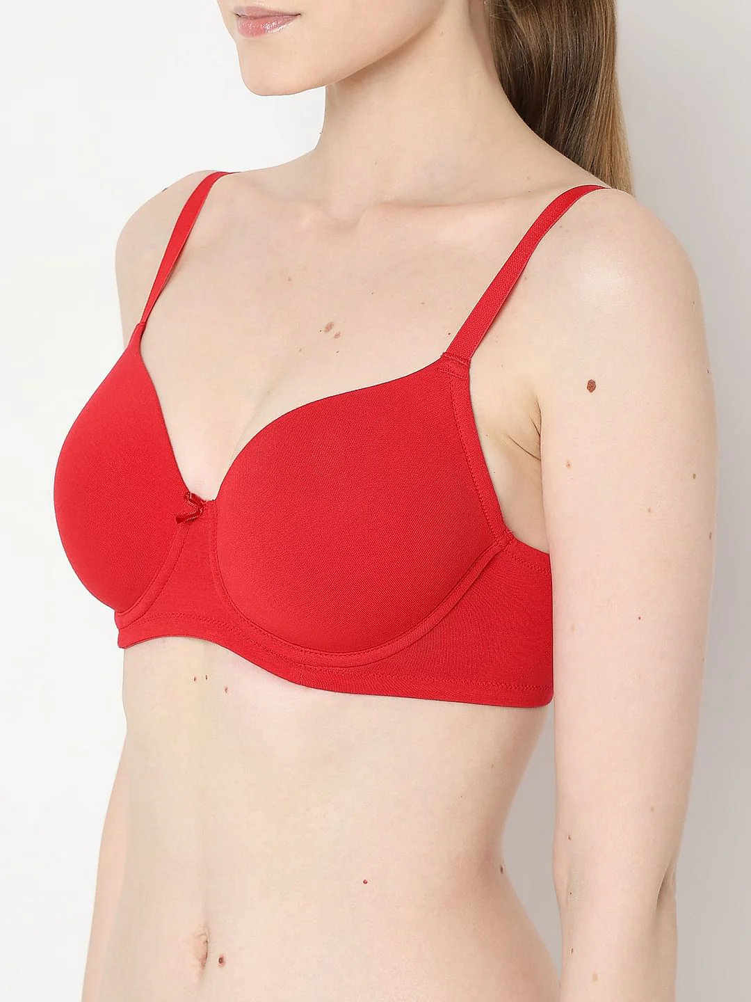 Intimates Red Underwired Padded T-Shirt Bra - Image 8