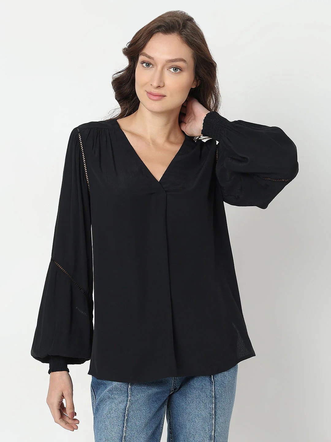 Black Full Sleeves Top - Image 2
