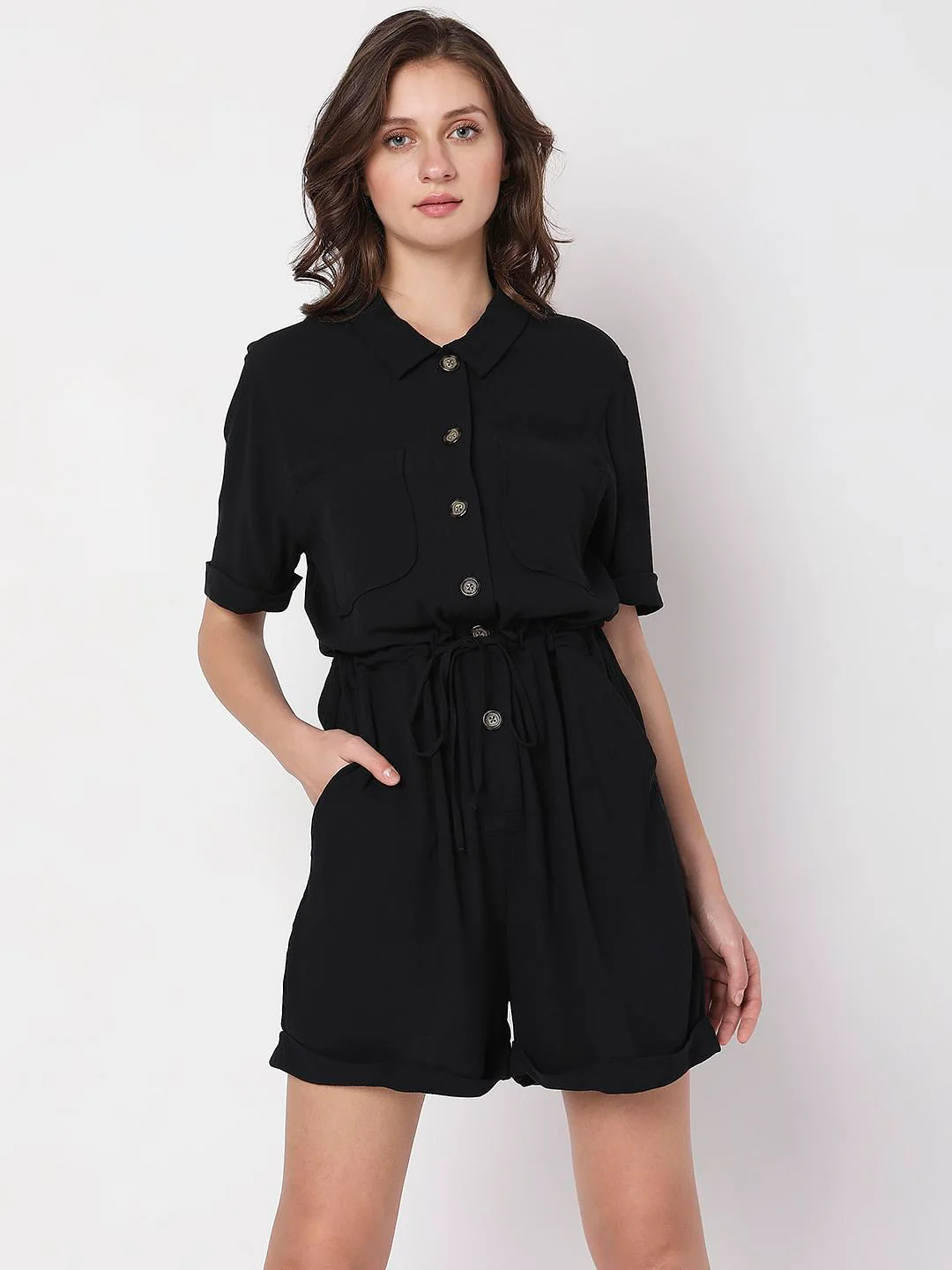 Black Playsuit - Image 2