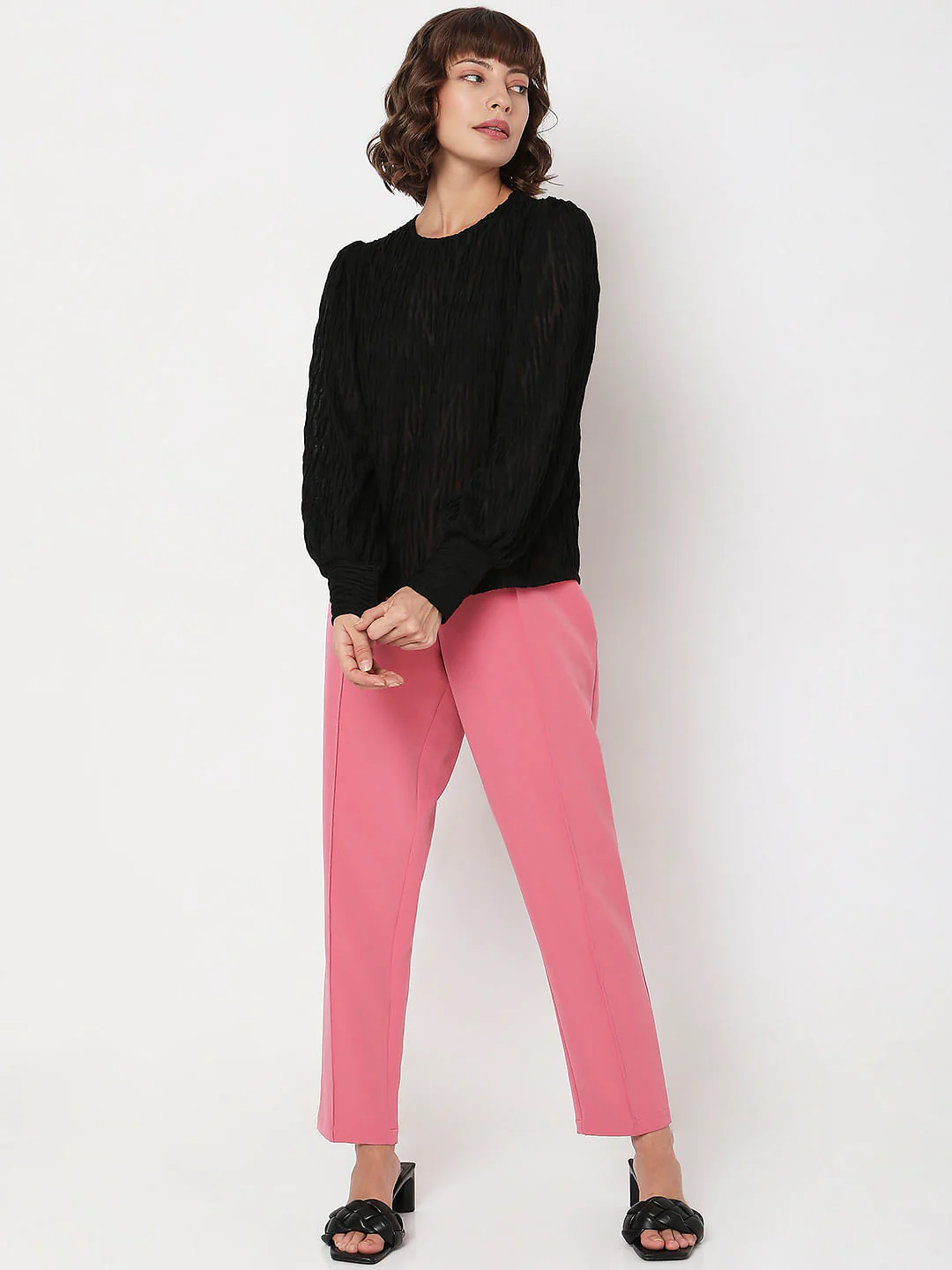 Black Textured Top - Image 5