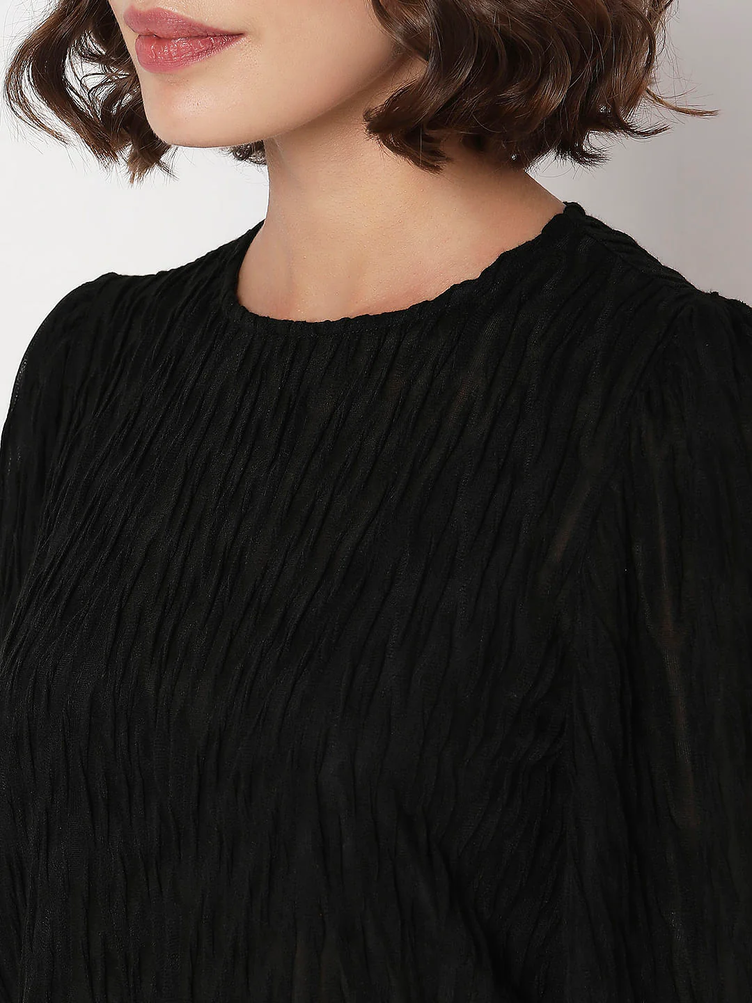 Black Textured Top - Image 8