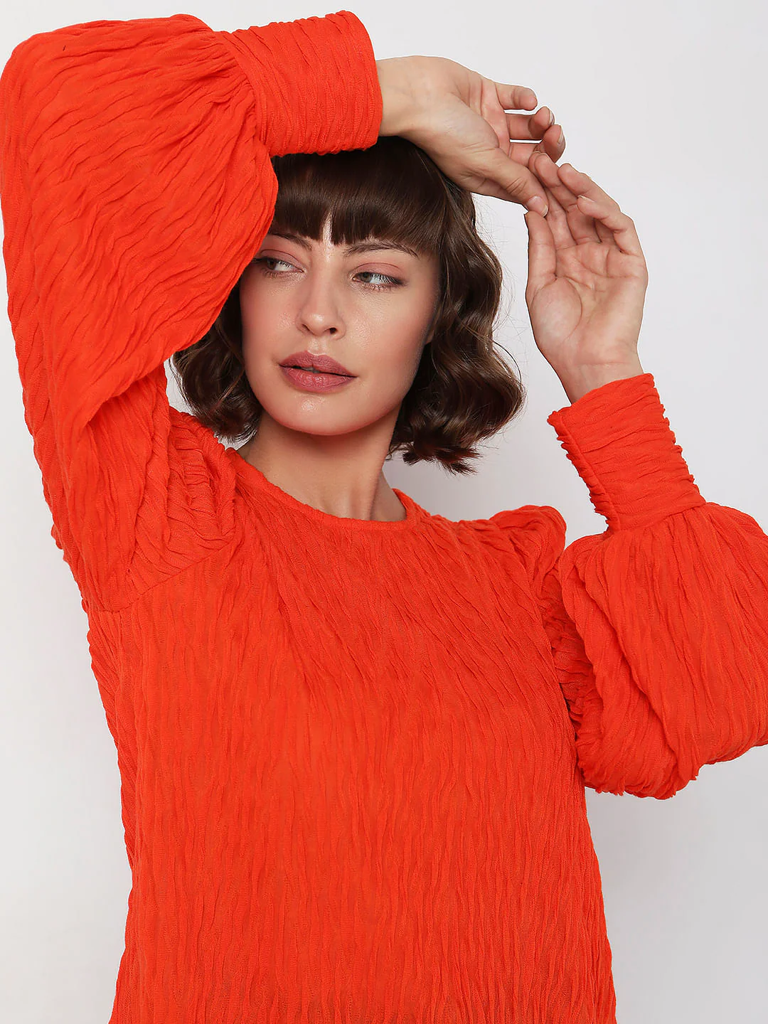 Orange Textured Top - Image 6