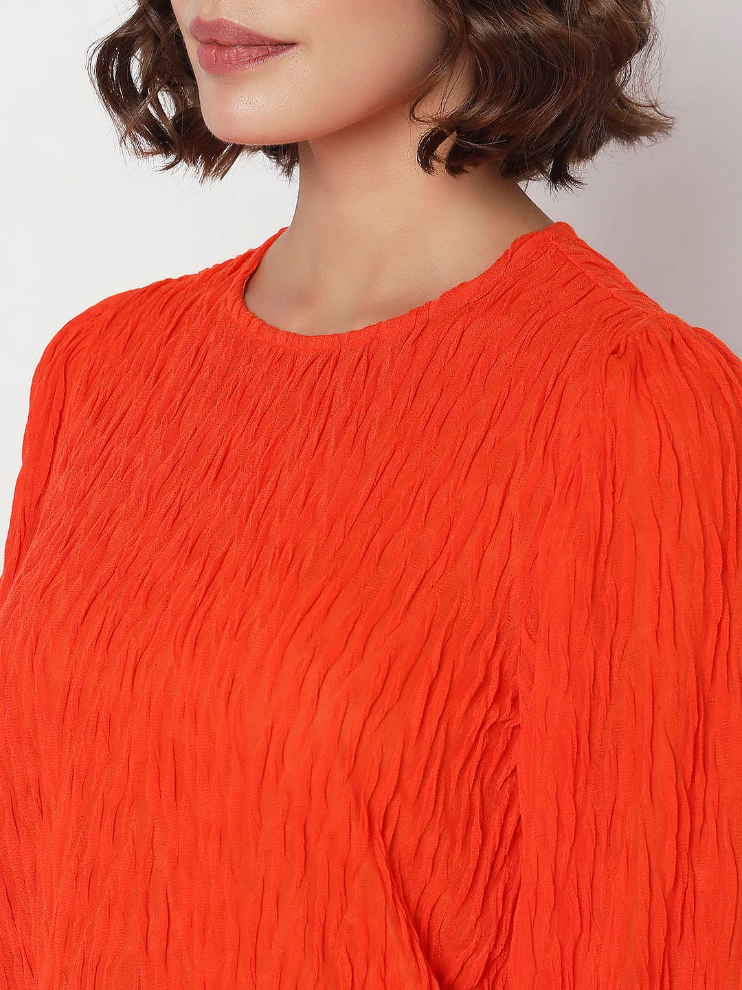 Orange Textured Top - Image 8