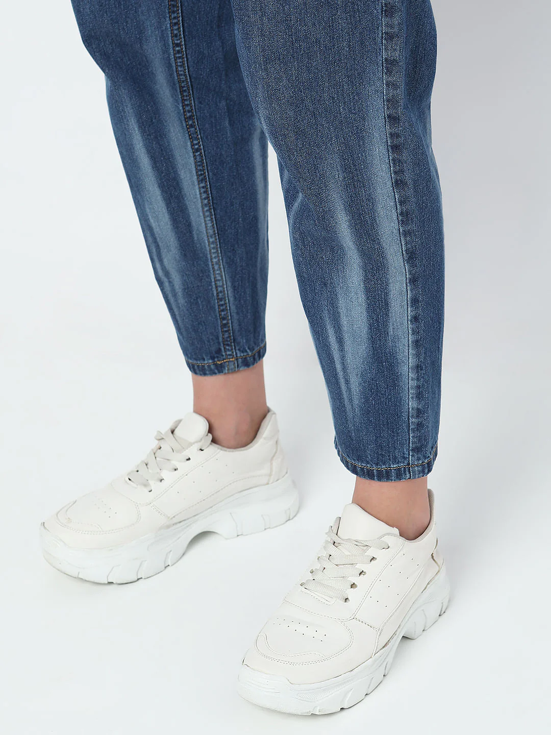Blue High Rise Jade Straight Fit Jeans - Image 5