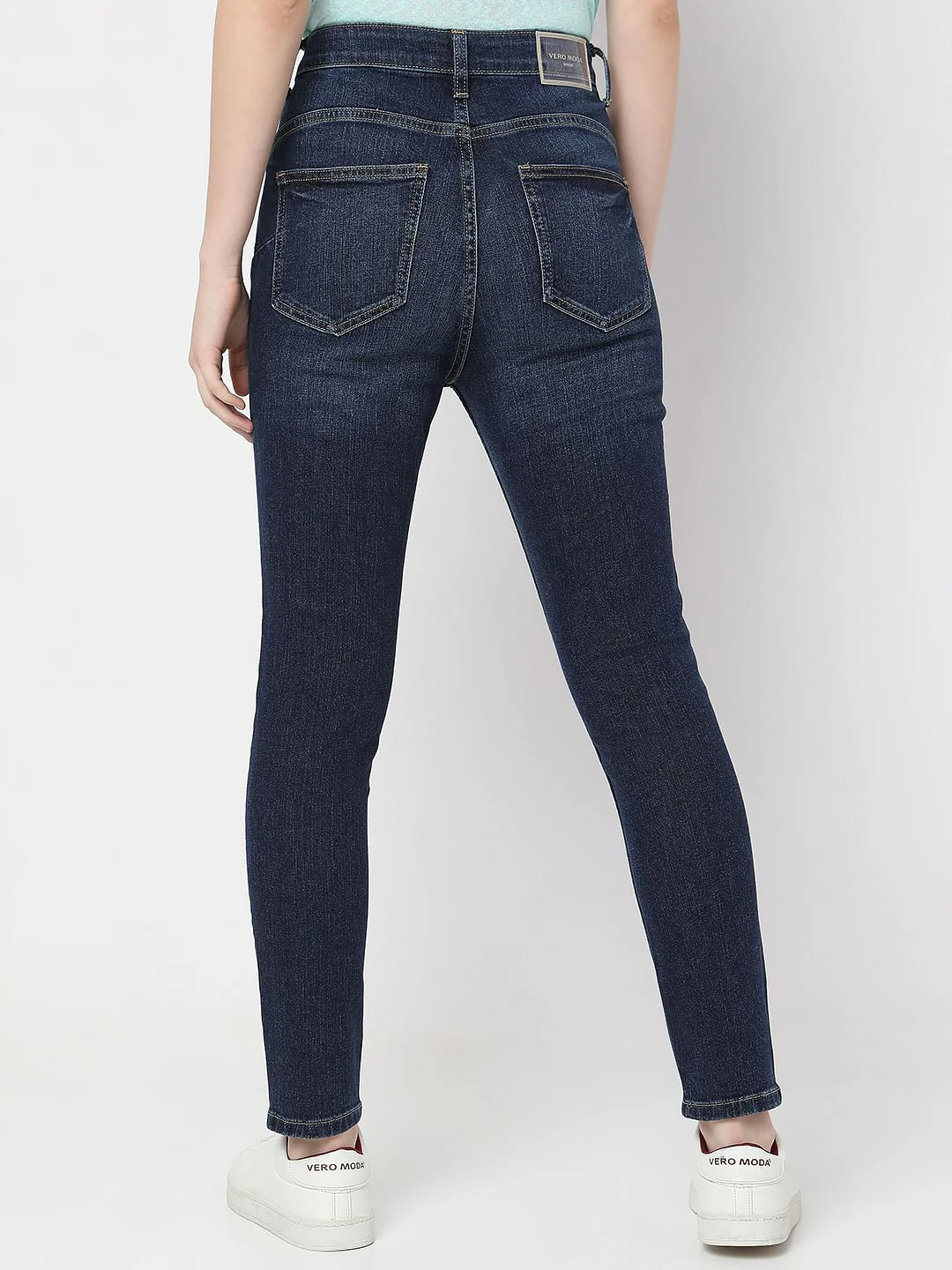 Blue High Rise Pushup Wendy Skinny Jeans - Image 4