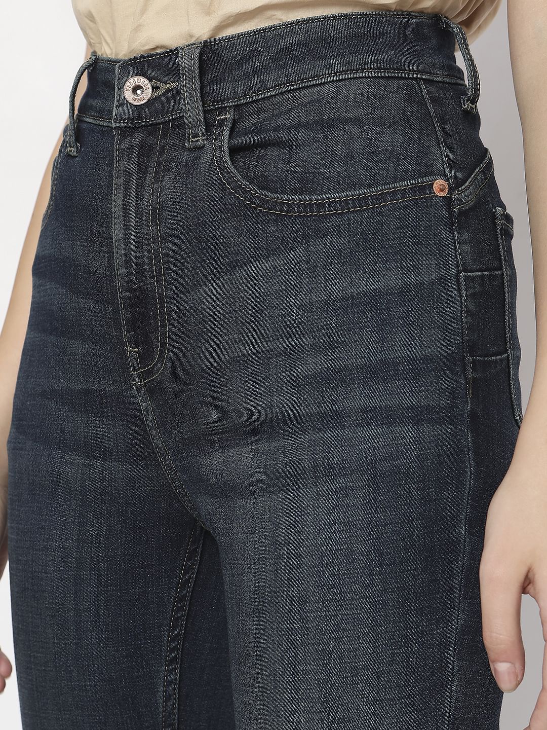 Dark Blue High Rise Wendy Skinny Fit Jeans - Image 5