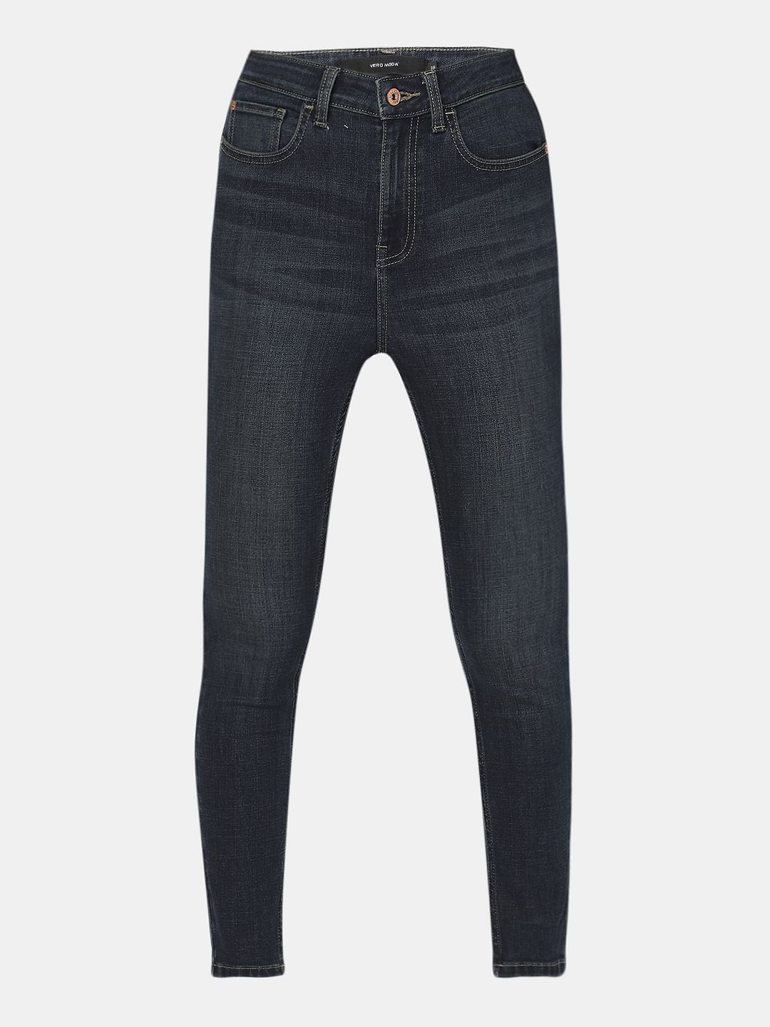 Dark Blue High Rise Wendy Skinny Fit Jeans - Image 7