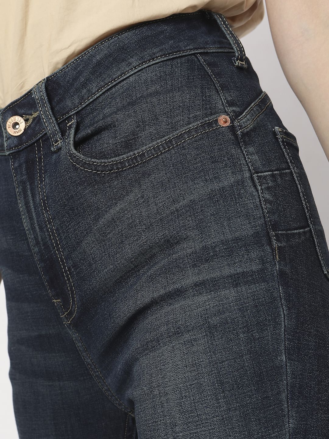 Dark Blue High Rise Wendy Skinny Fit Jeans - Image 8