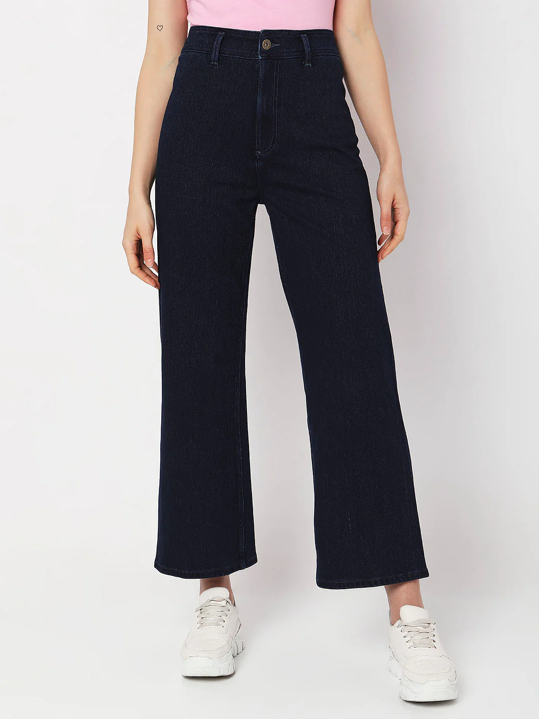 Dark Blue High Rise Zoey Wide-Leg Jeans - Image 2