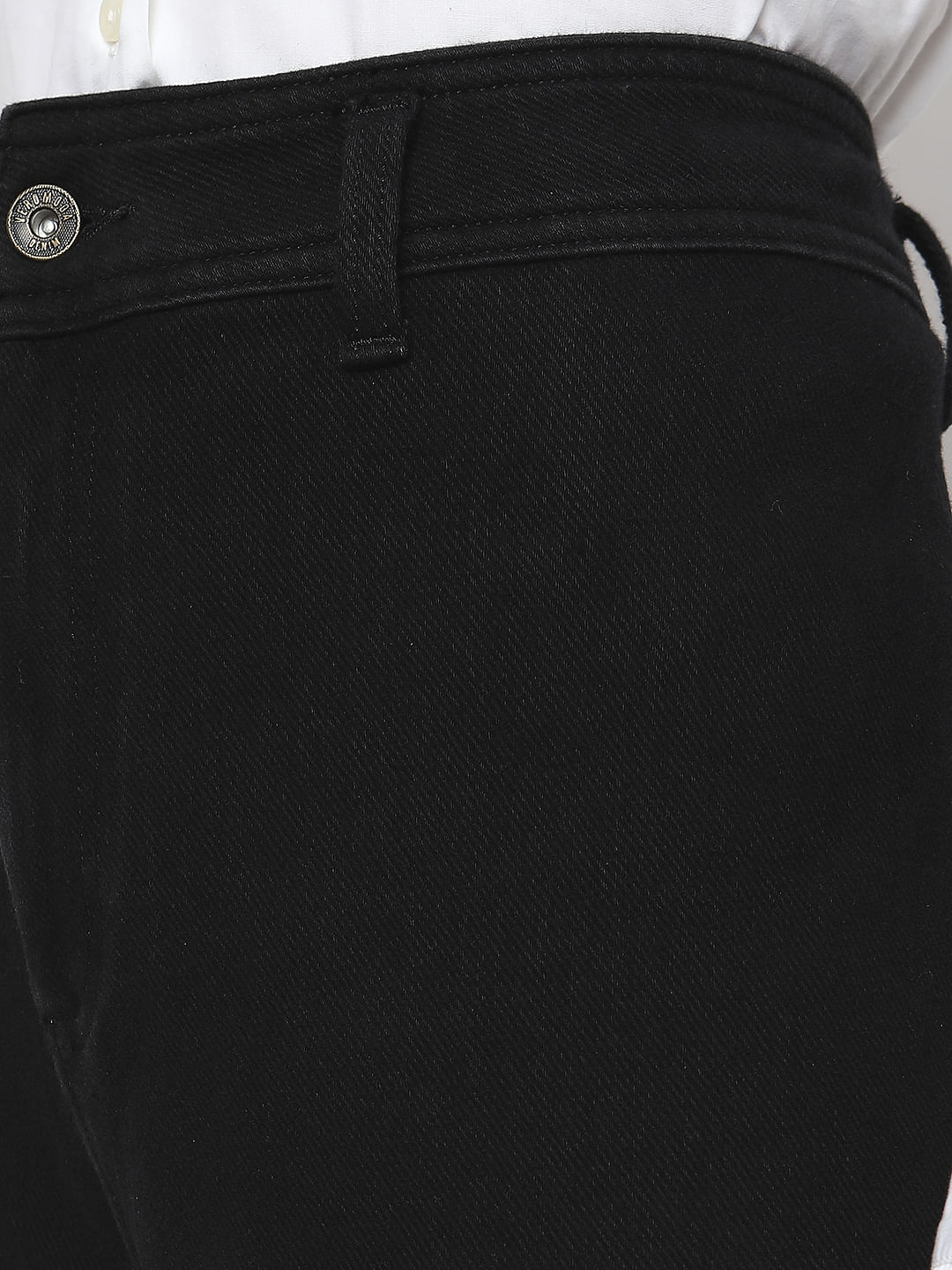 Black High Rise Jade Straight Fit Jeans - Image 8