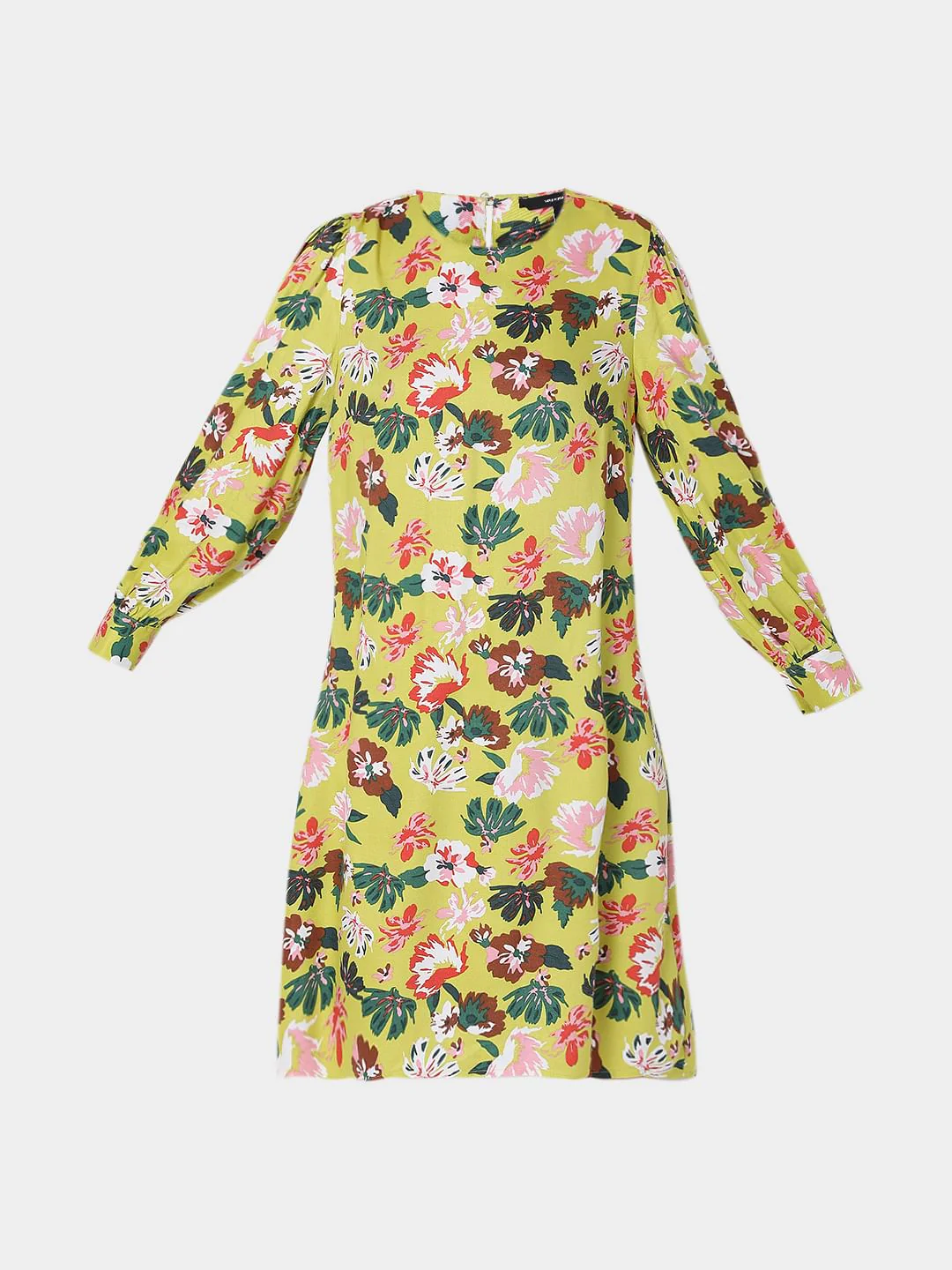 Green Floral Print Shift Dress - Image 6