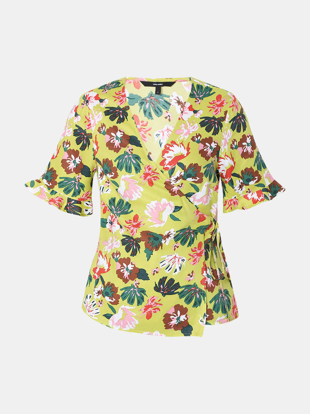 Green Floral Print Top - Image 7