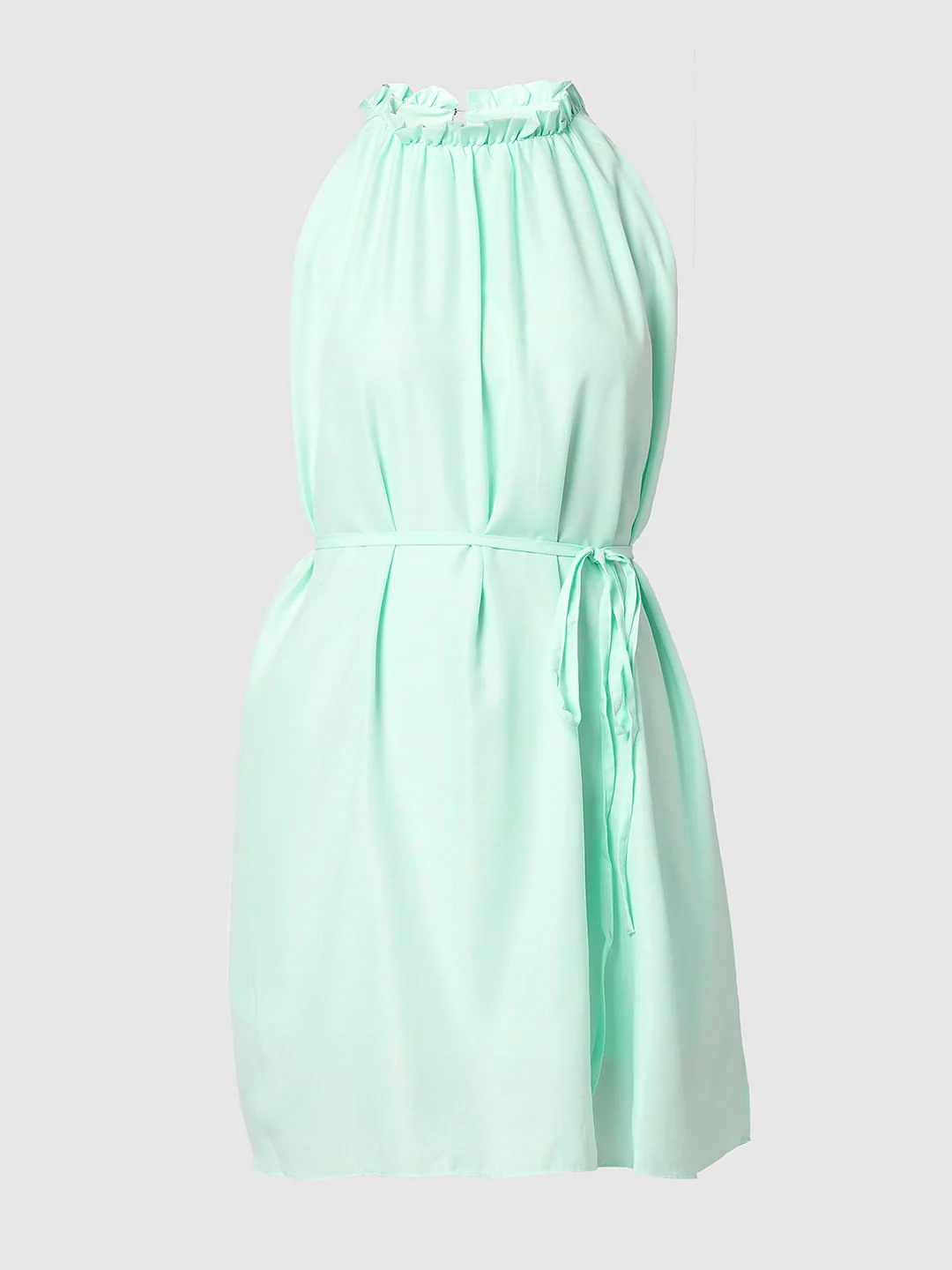 I.Scenery By Vero Moda Mint Green Halter Neck Dress - Image 7