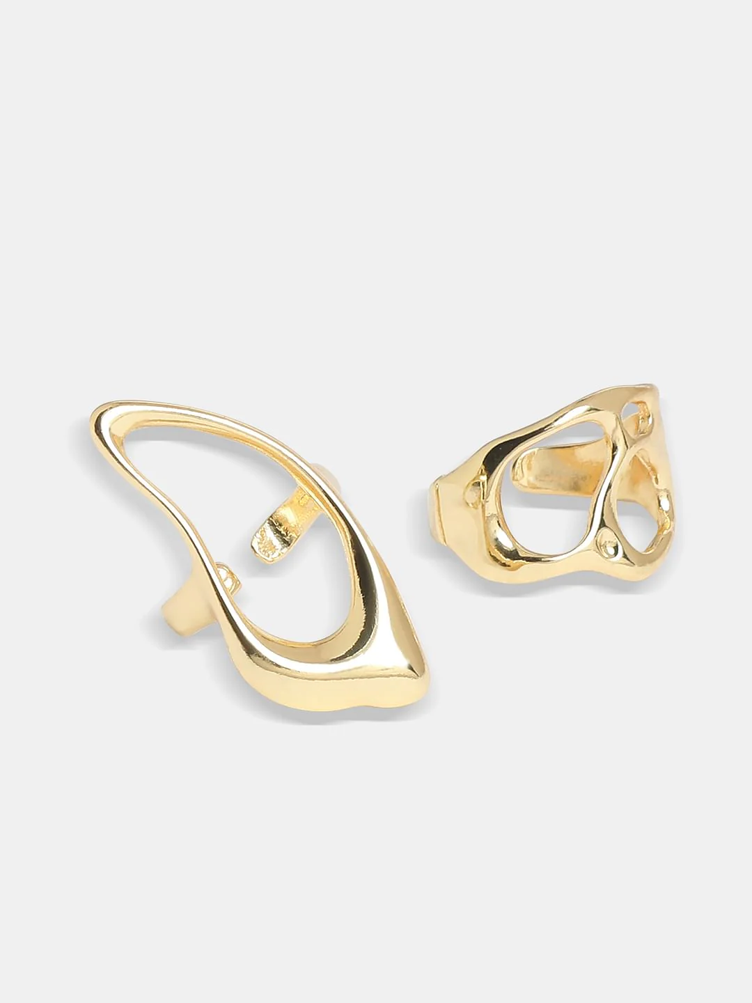Golden Pack Of 2 Rings - Image 4