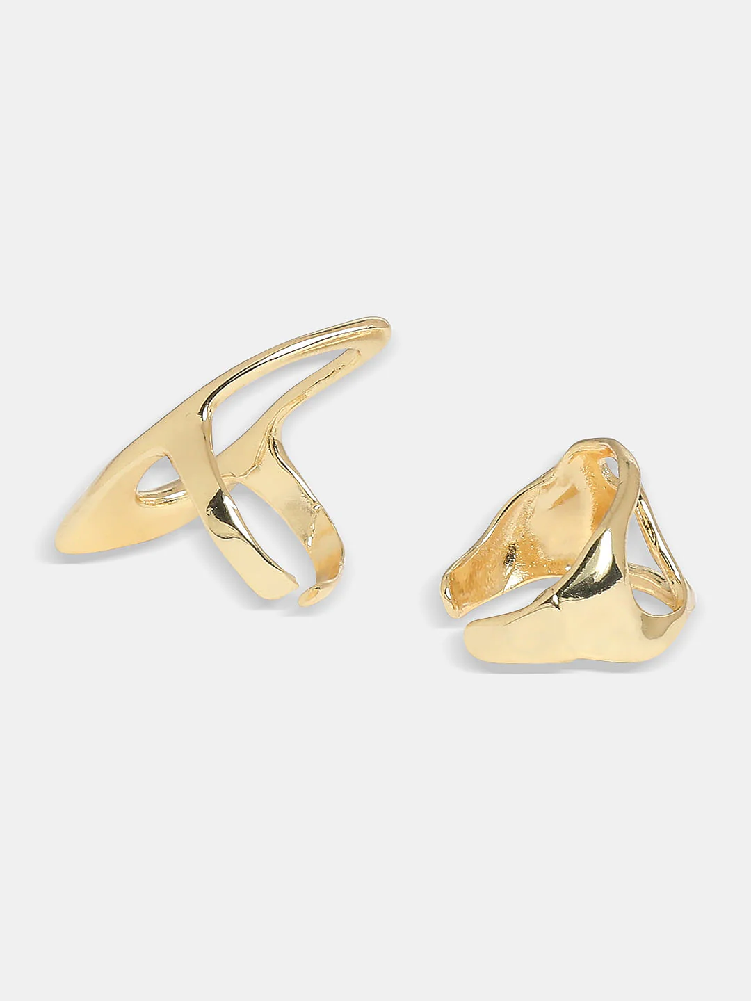 Golden Pack Of 2 Rings - Image 5