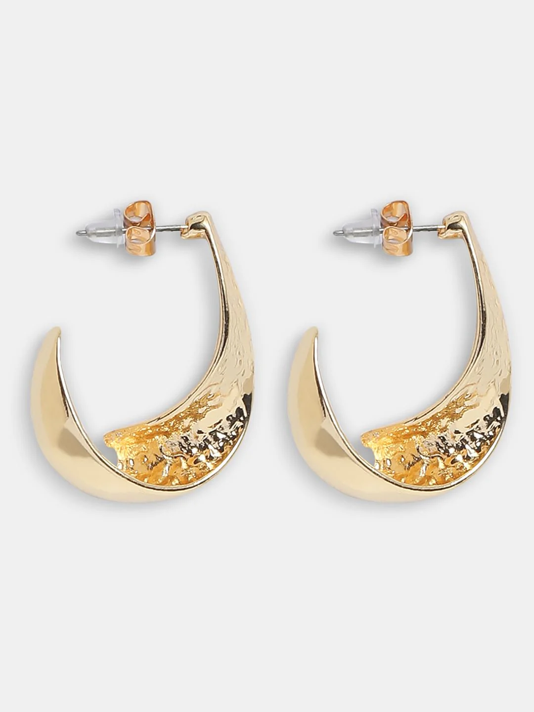 Golden Twisted Hoops - Image 2