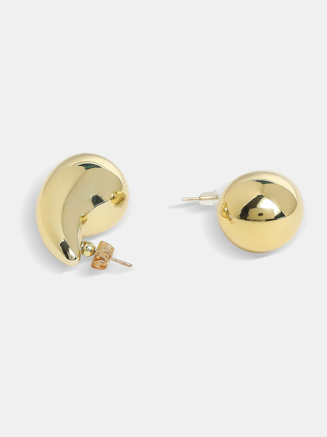 Golden Teardrop Earrings - Image 3