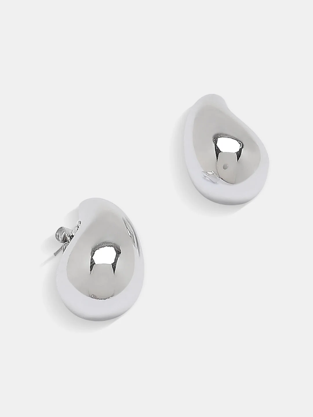 Silver Teardrop Earrings - Image 3