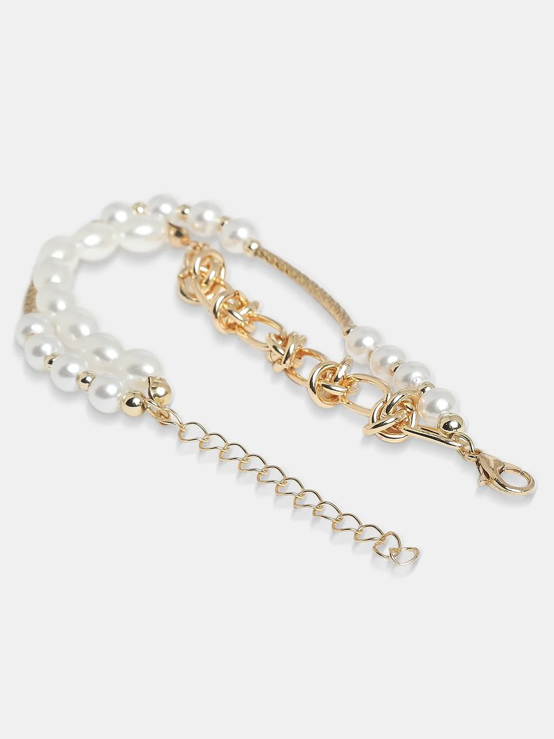Golden Pearl Embellished Bracelet - Image 3
