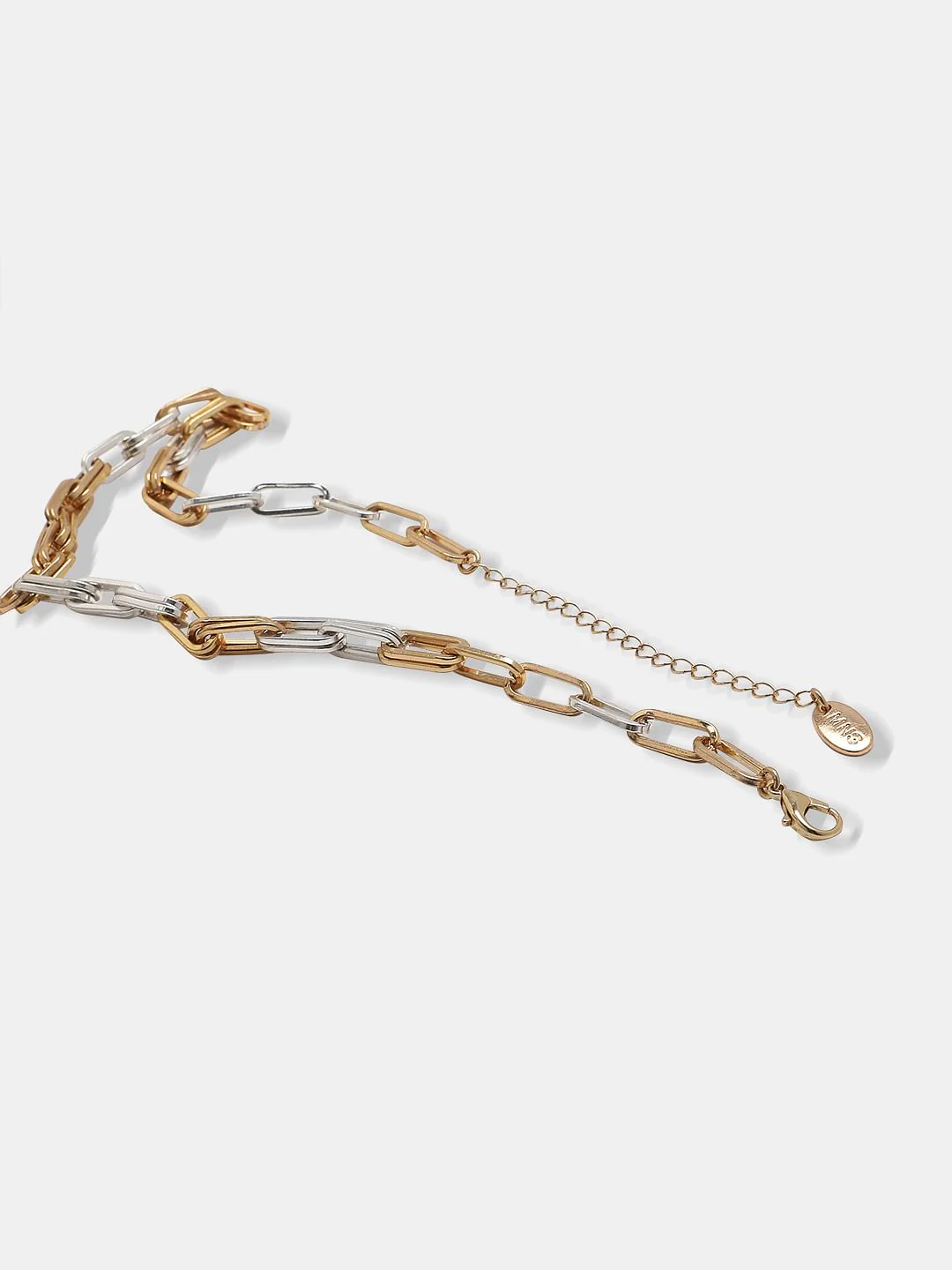 Gold & Silver Chain Necklace - Image 4