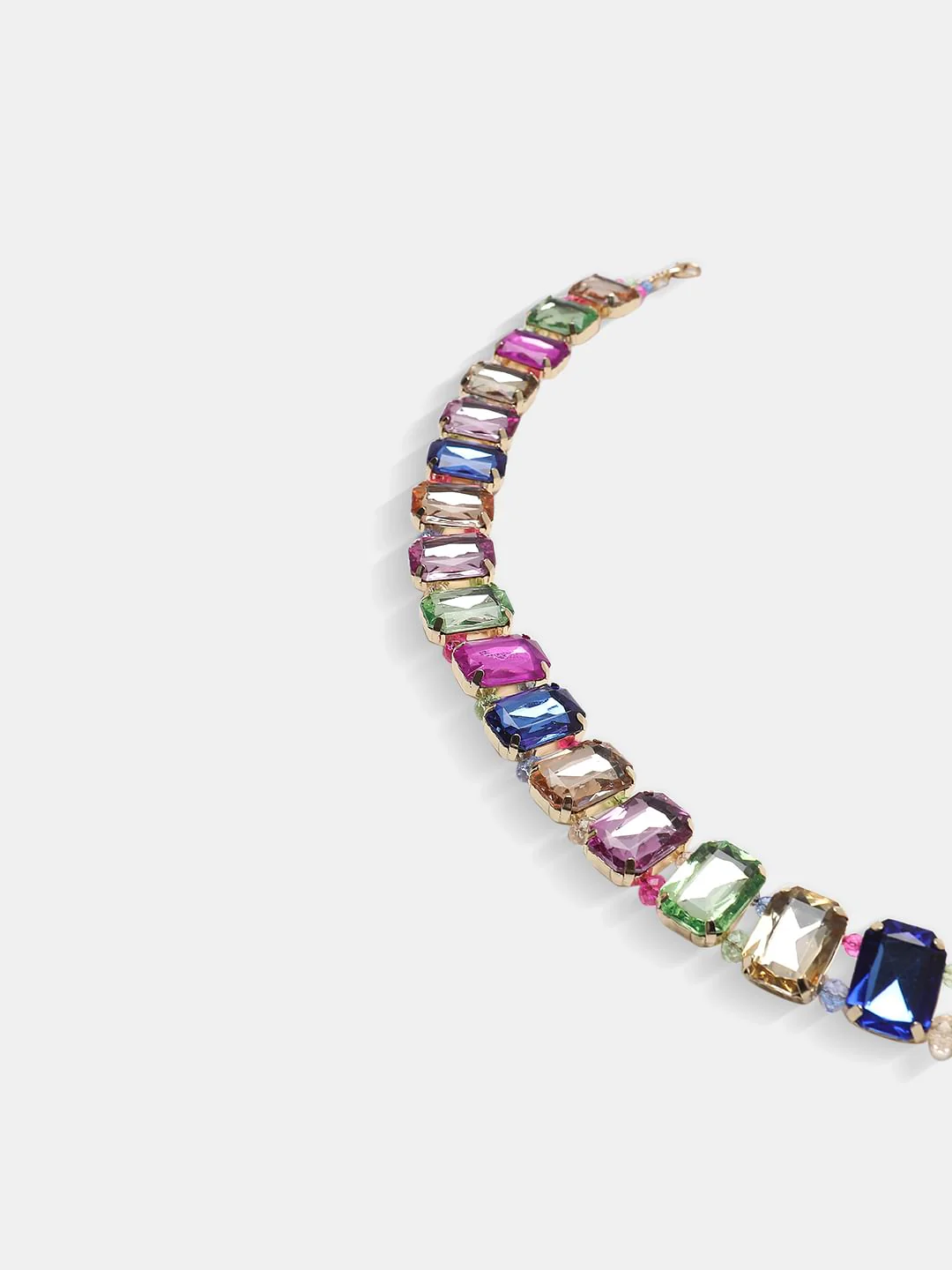 Multi-Colour Gemstone Choker Necklace - Image 3