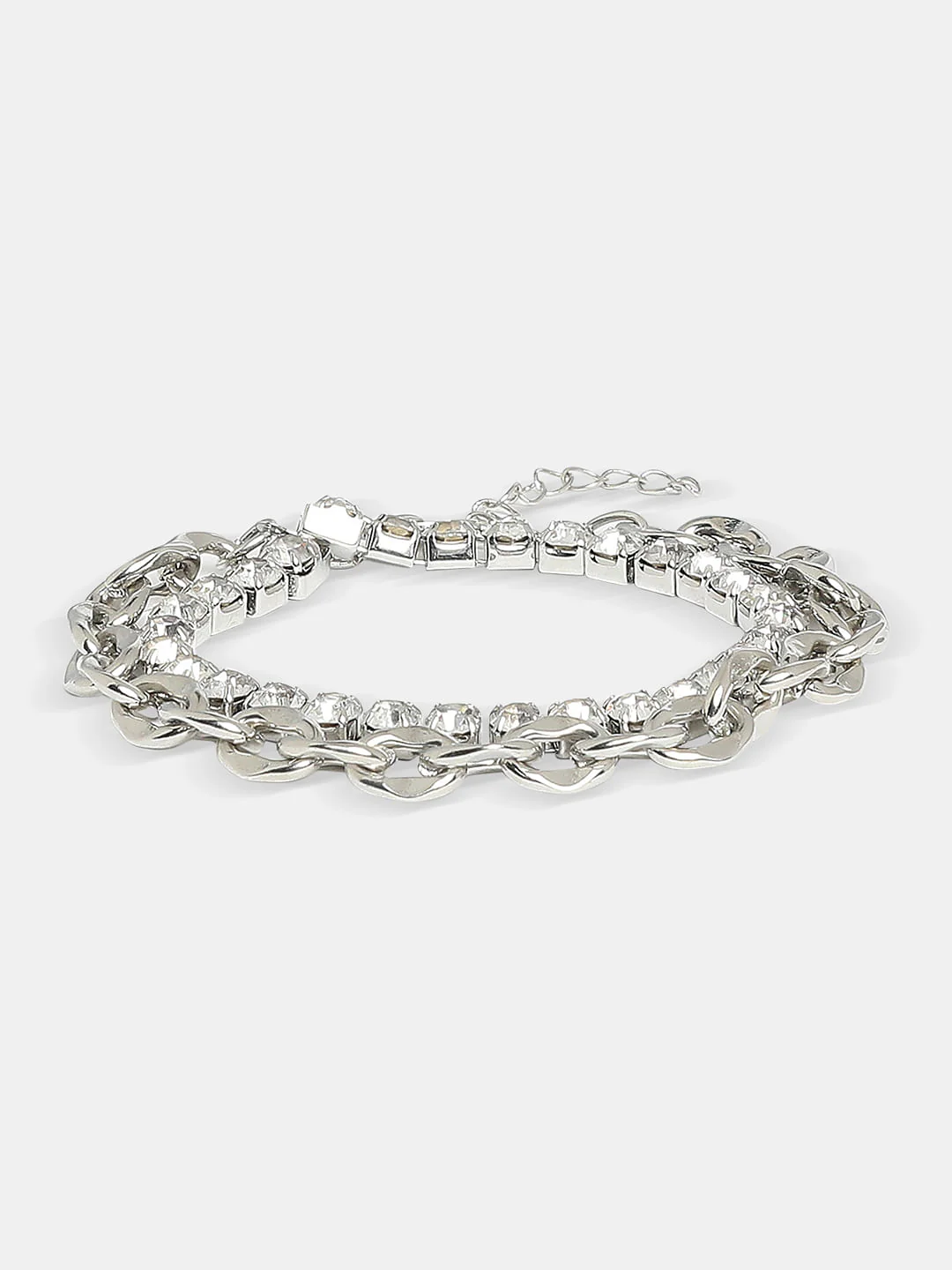 Silver Embellished Choker Necklace - Image 2