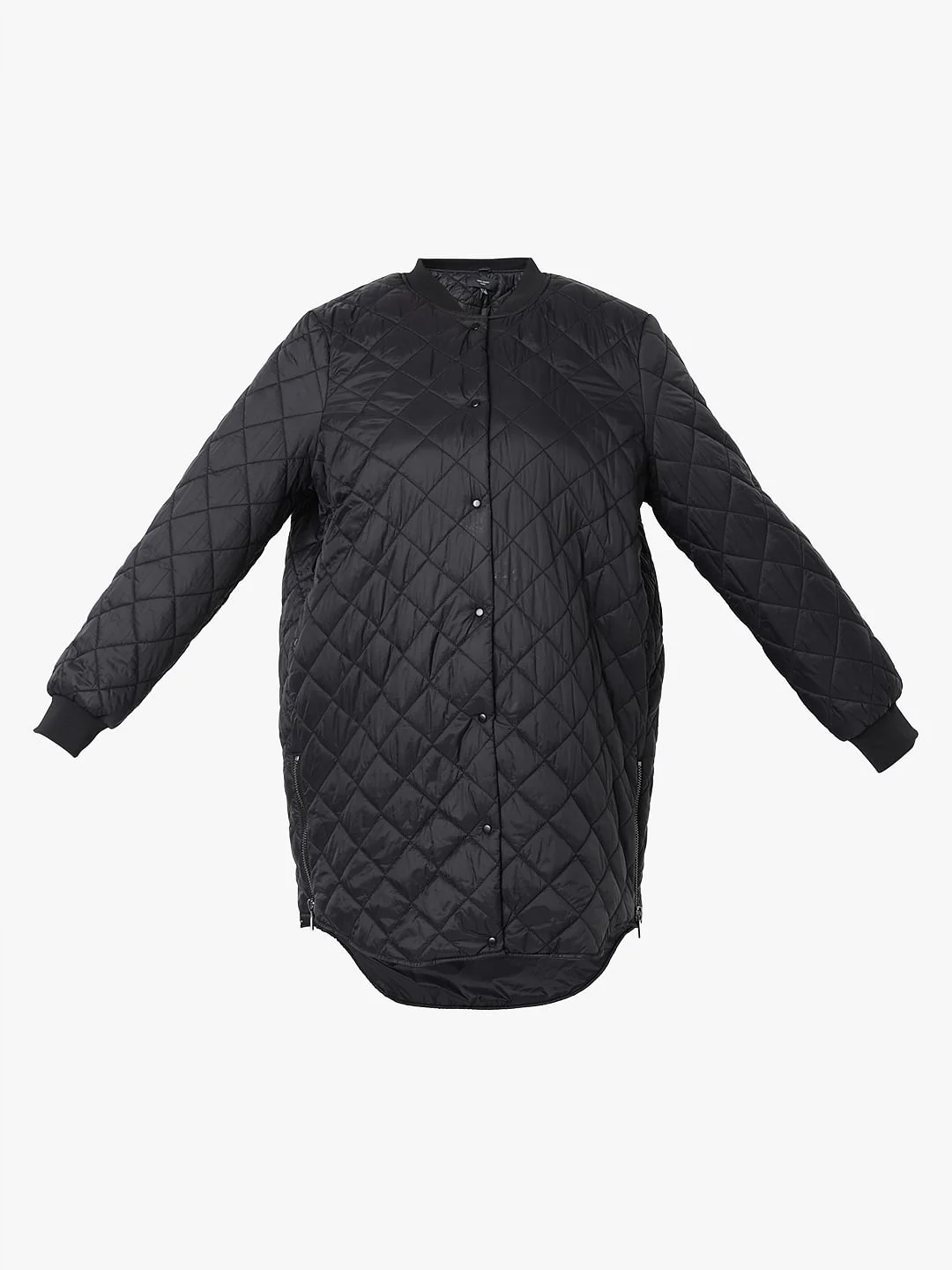 Curve Black Quilted Puffer Jacket - Image 7