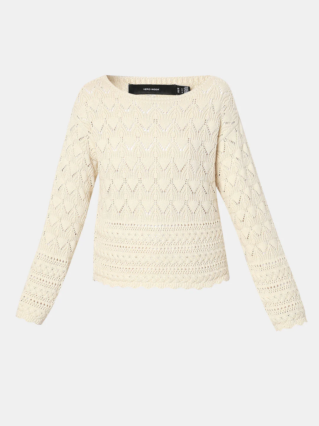 Beige Boatneck Pullover - Image 7