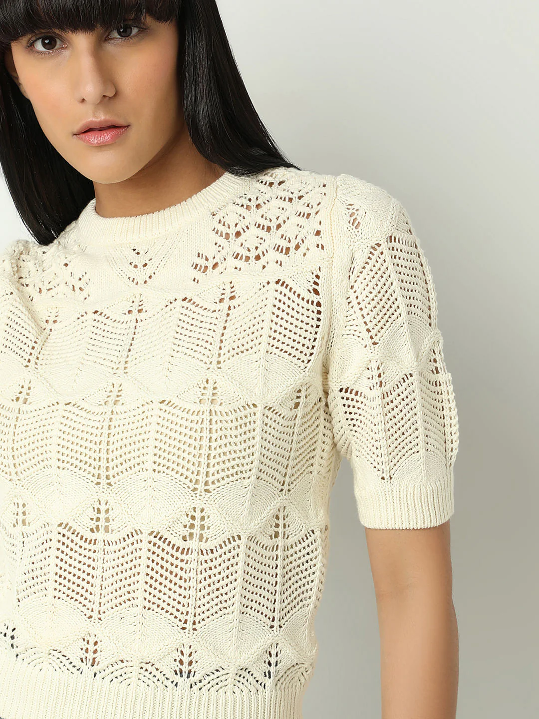 Off-White Jacquard Knit Pullover - Image 6