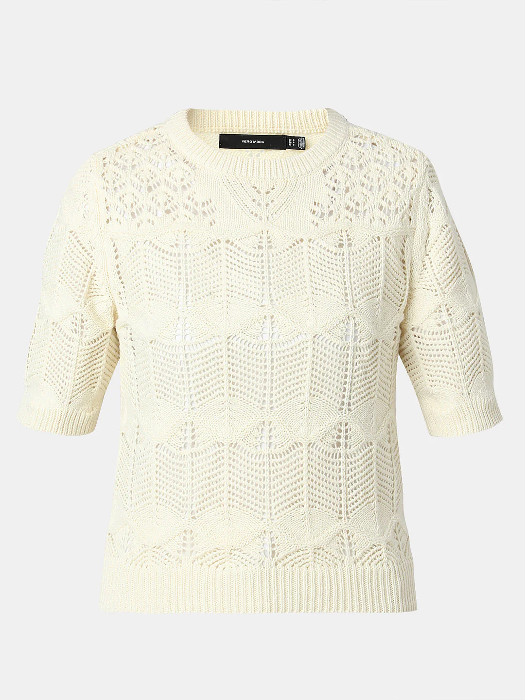 Off-White Jacquard Knit Pullover - Image 7