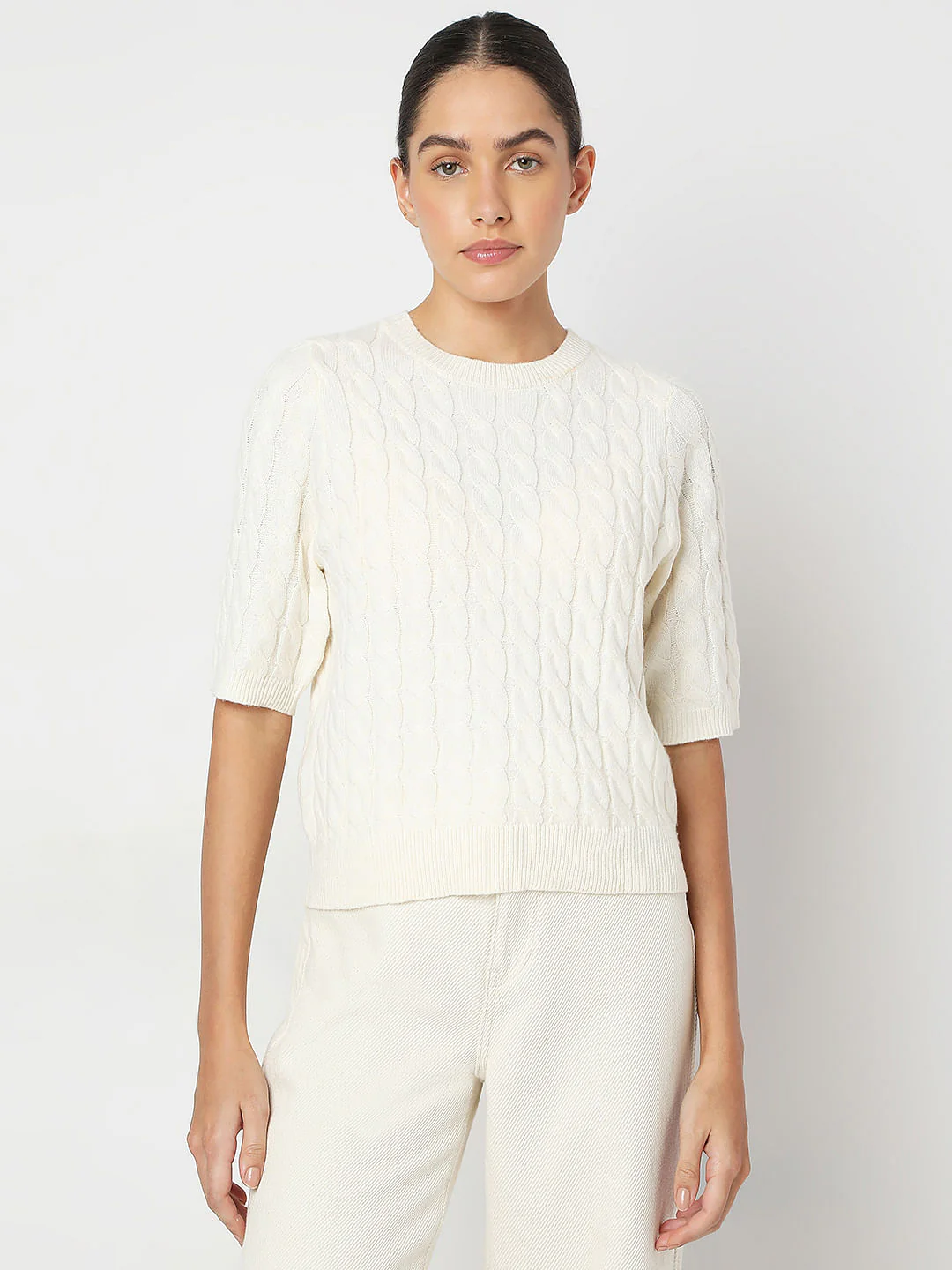 Ecru Recycled Polyester Pullover - Image 2
