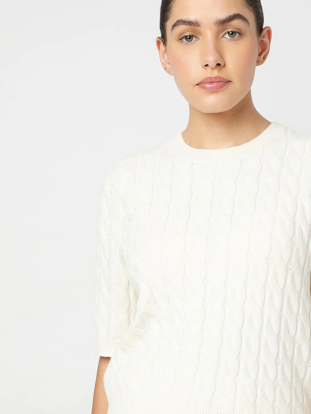 Ecru Recycled Polyester Pullover - Image 6