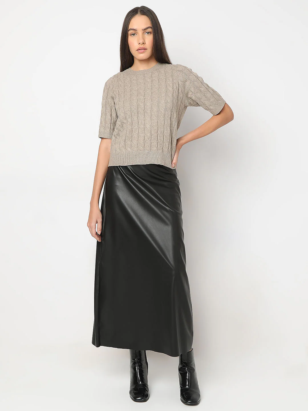 Beige Recycled Polyester Pullover - Image 5